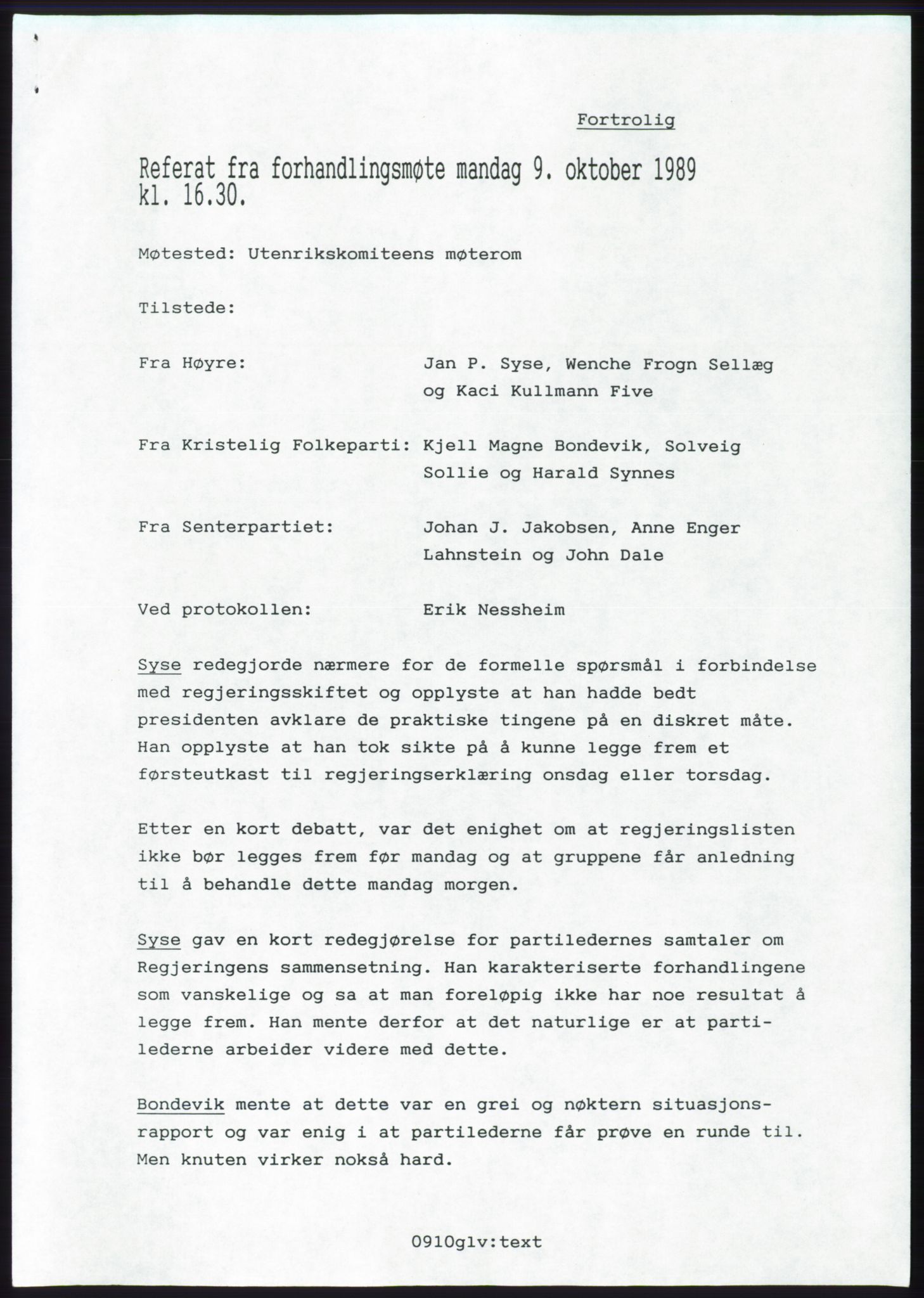 Forhandlingsmøtene 1989 mellom Høyre, KrF og Senterpartiet om dannelse av regjering, RA/PA-0697/A/L0001: Forhandlingsprotokoll med vedlegg, 1989, s. 568