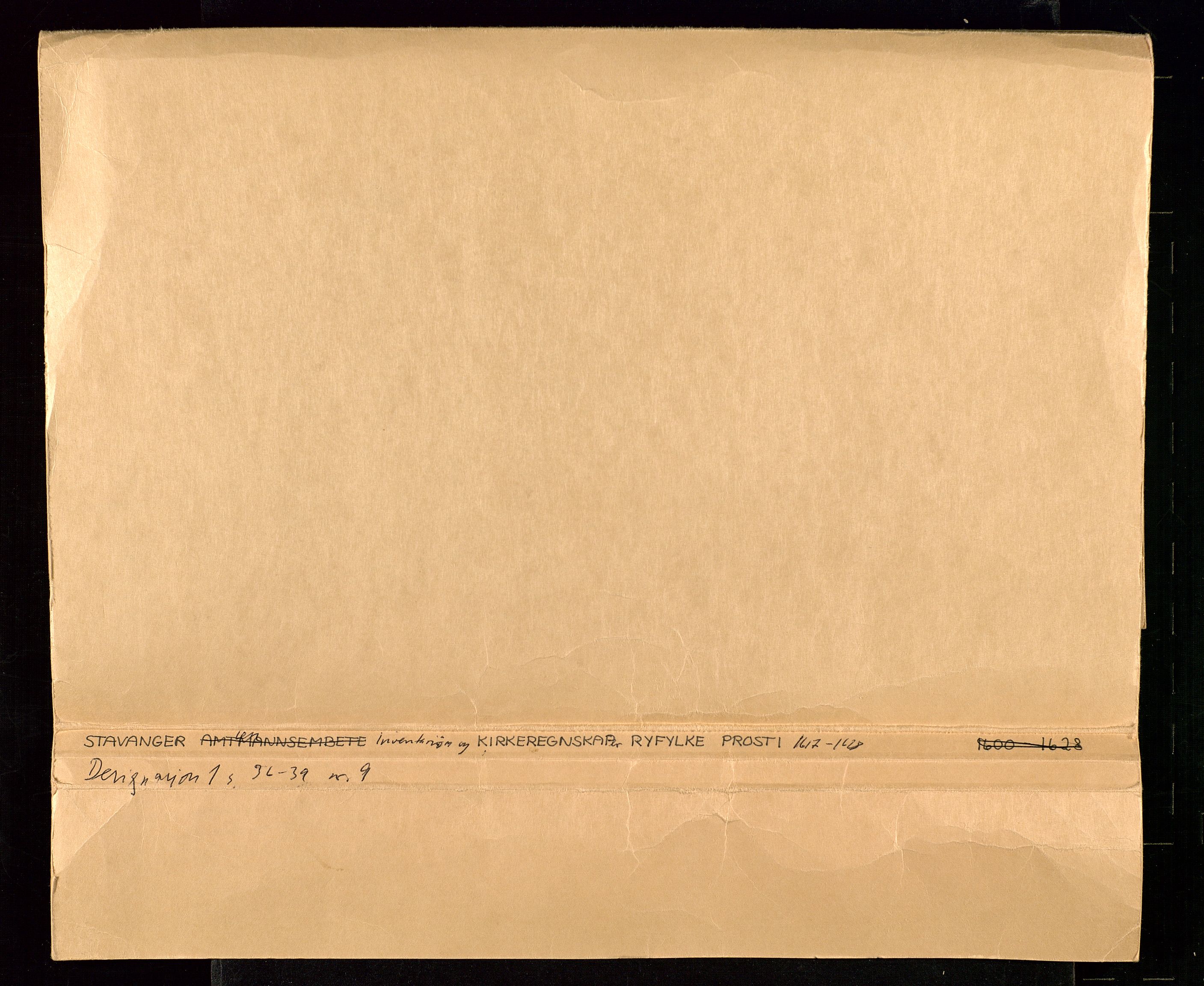 Stavanger len, AV/SAST-A-101870/Ob/L0018: Kirkeregnskaper, 1613-1632, s. 1