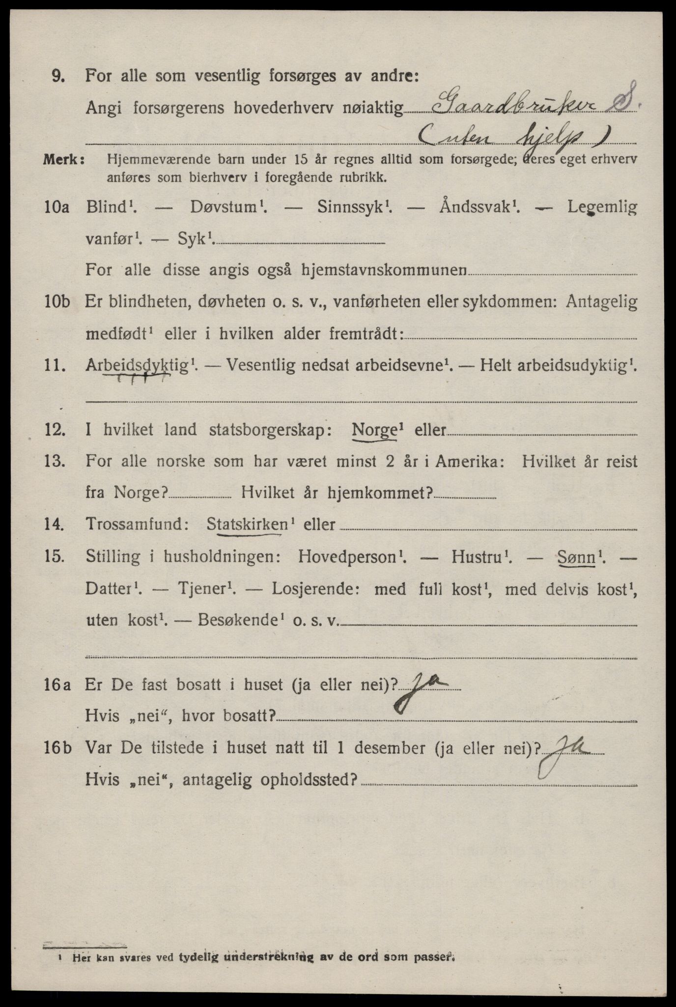 SAST, Folketelling 1920 for 1128 Høle herred, 1920, s. 2230