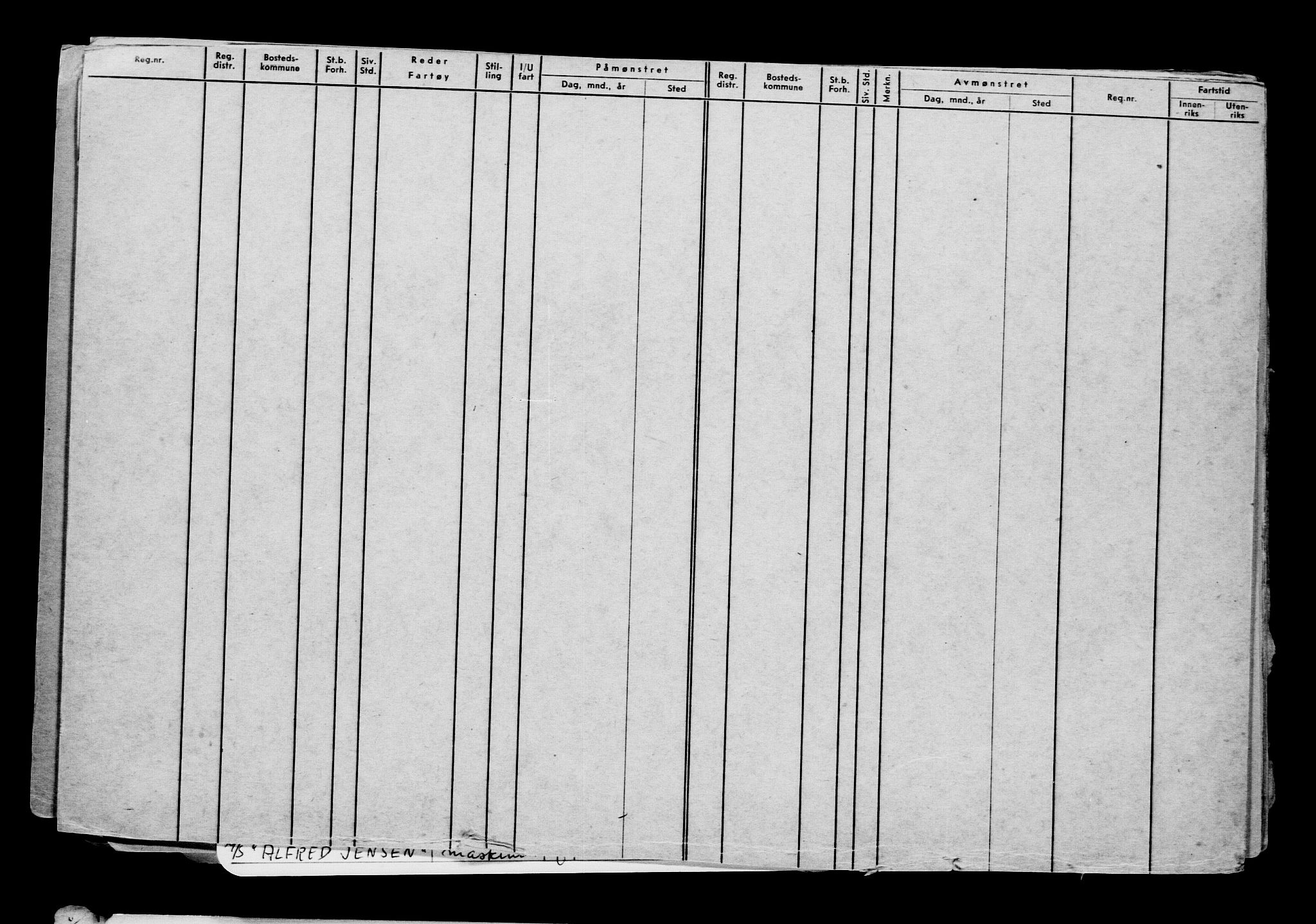 Direktoratet for sjømenn, AV/RA-S-3545/G/Gb/L0212: Hovedkort, 1922, s. 582