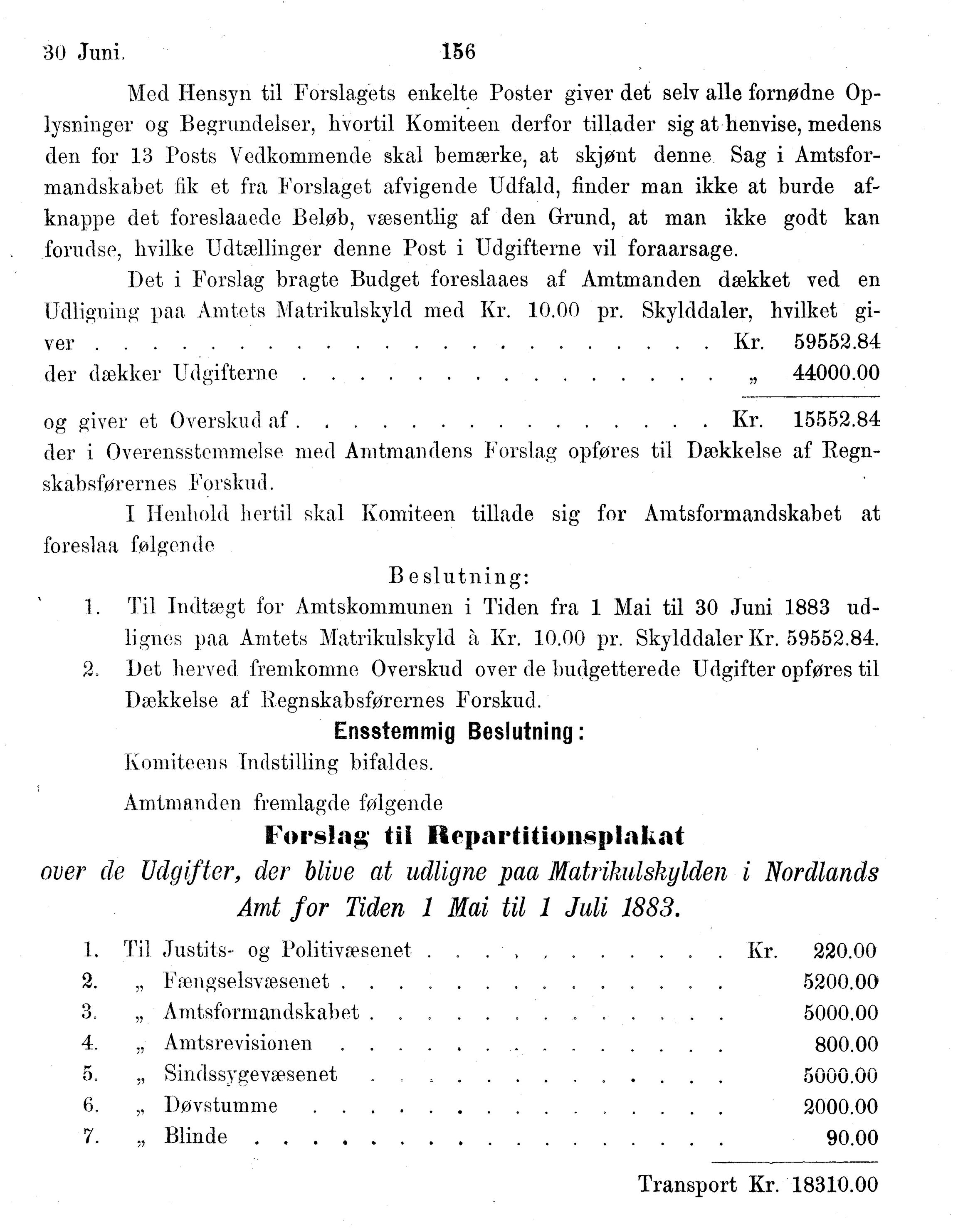 Nordland Fylkeskommune. Fylkestinget, AIN/NFK-17/176/A/Ac/L0014: Fylkestingsforhandlinger 1881-1885, 1881-1885