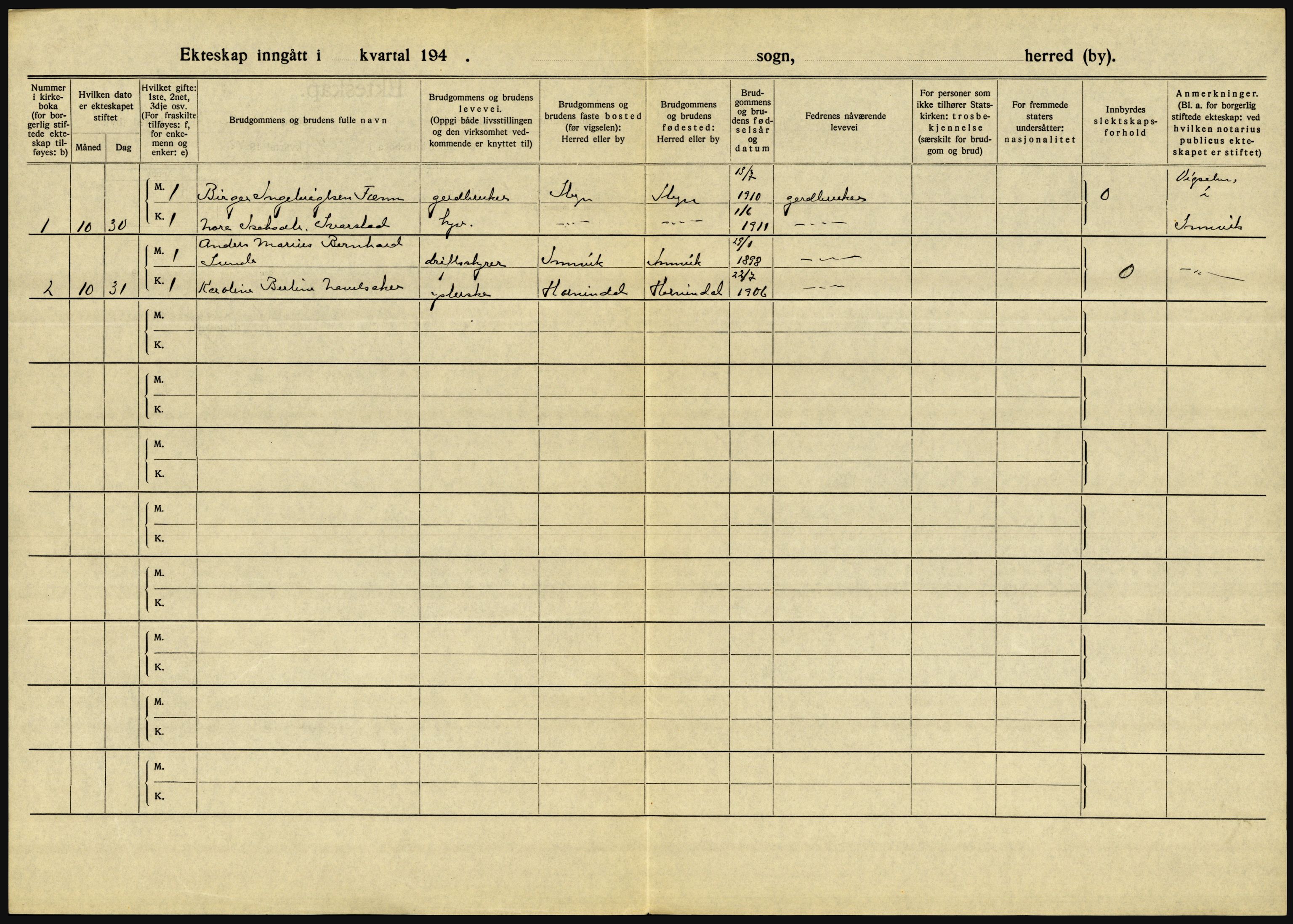 Statistisk sentralbyrå, Sosiodemografiske emner, Befolkning, AV/RA-S-2228/D/Df/Dfe/Dfeb/L0032: Sogn og Fjordane, 1942, s. 8