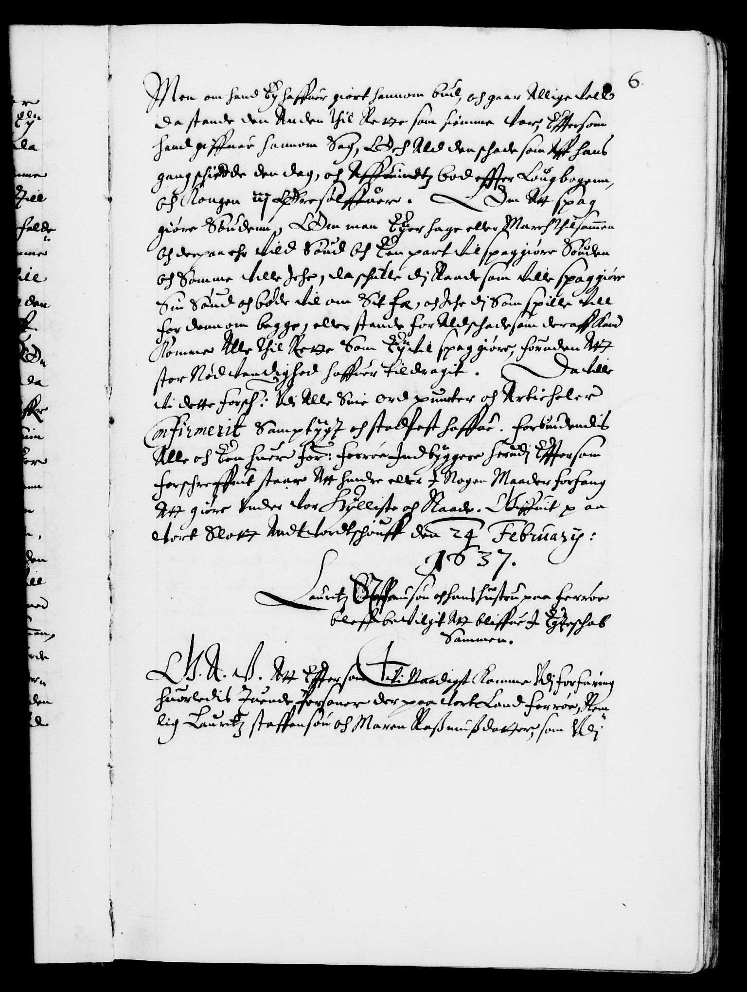 Danske Kanselli 1572-1799, AV/RA-EA-3023/F/Fc/Fca/Fcaa/L0006: Norske registre (mikrofilm), 1637-1642, s. 6a
