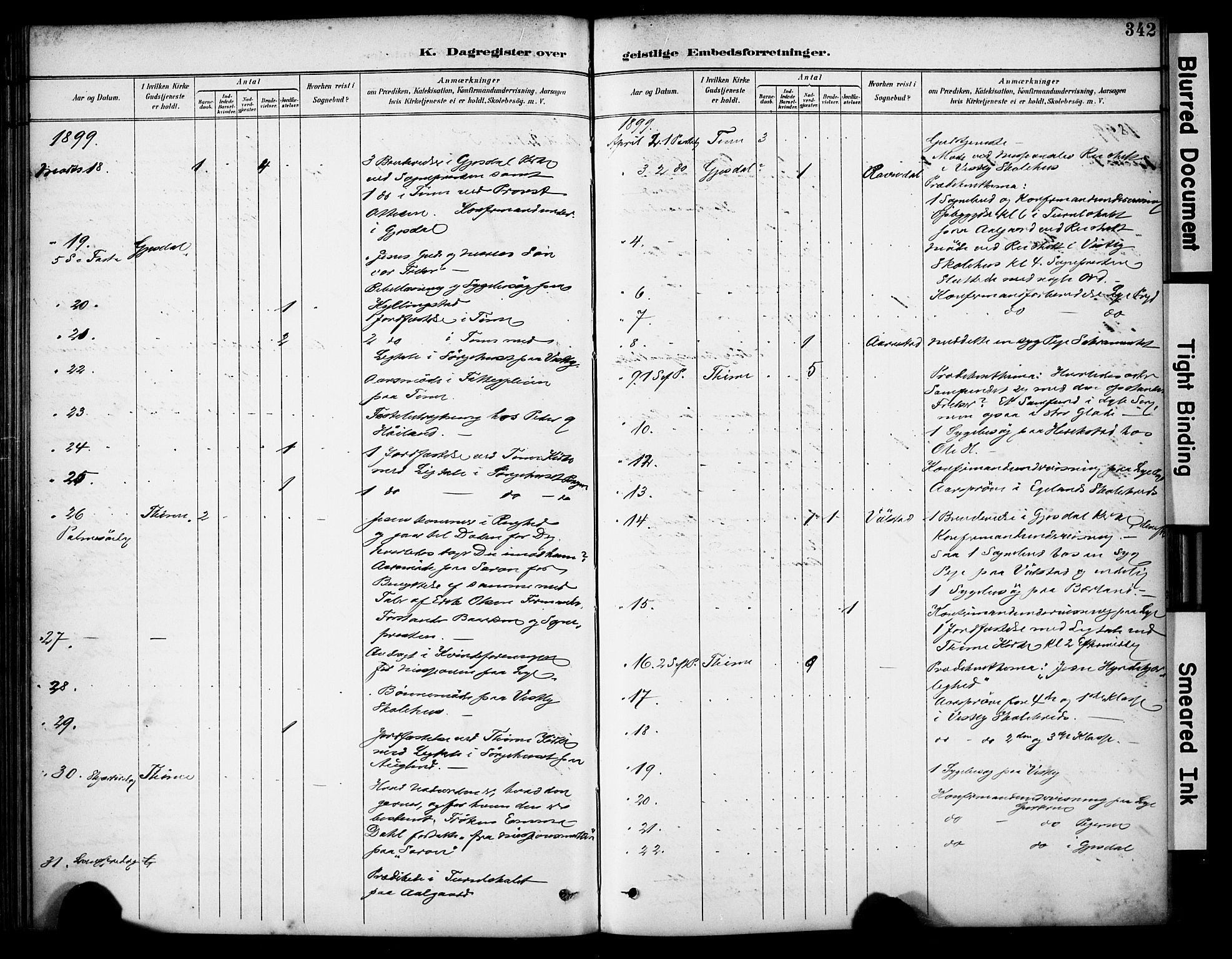 Lye sokneprestkontor, AV/SAST-A-101794/001/30BA/L0011: Ministerialbok nr. A 9, 1893-1903, s. 342