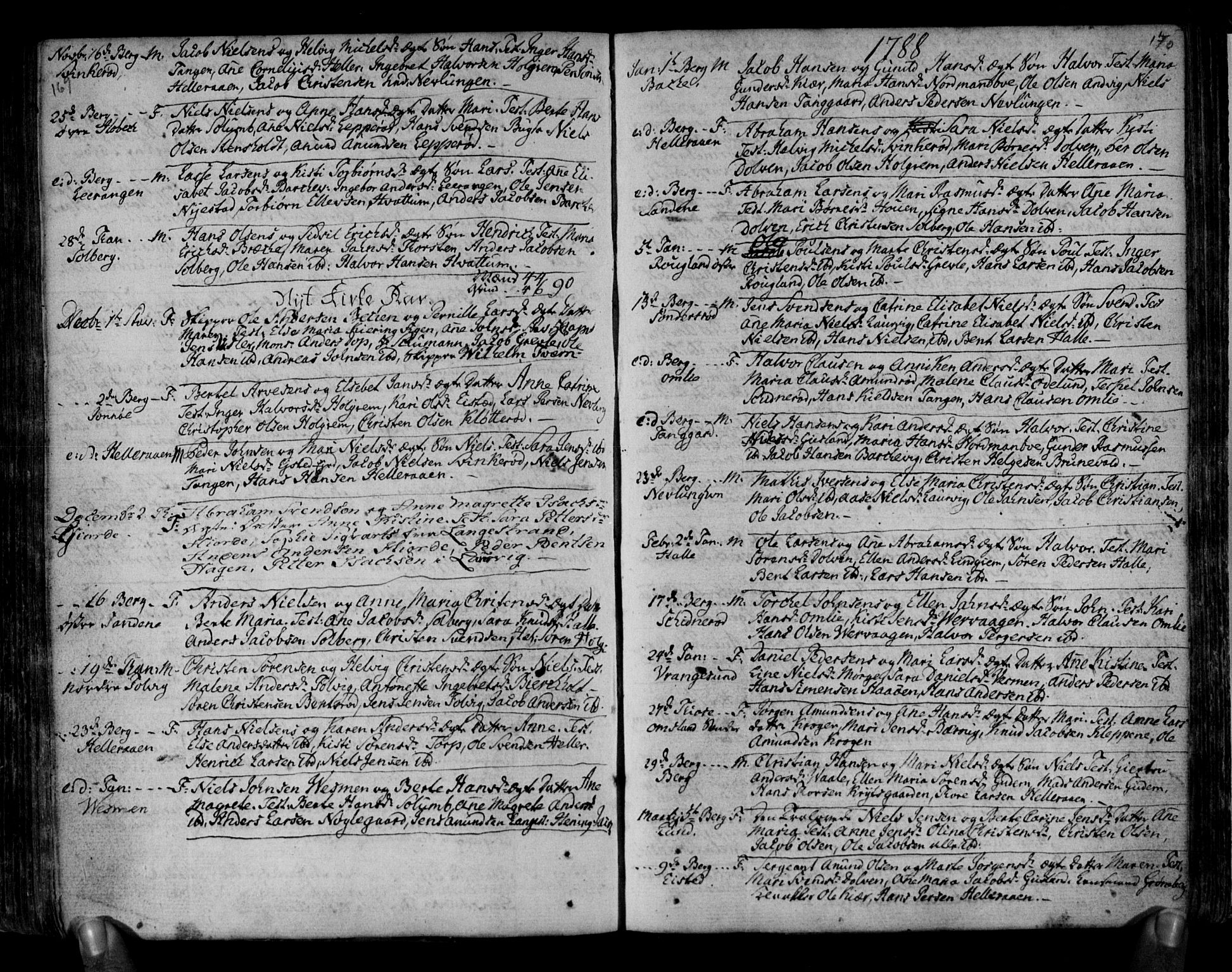 Brunlanes kirkebøker, AV/SAKO-A-342/F/Fa/L0001: Ministerialbok nr. I 1, 1766-1801, s. 169-170