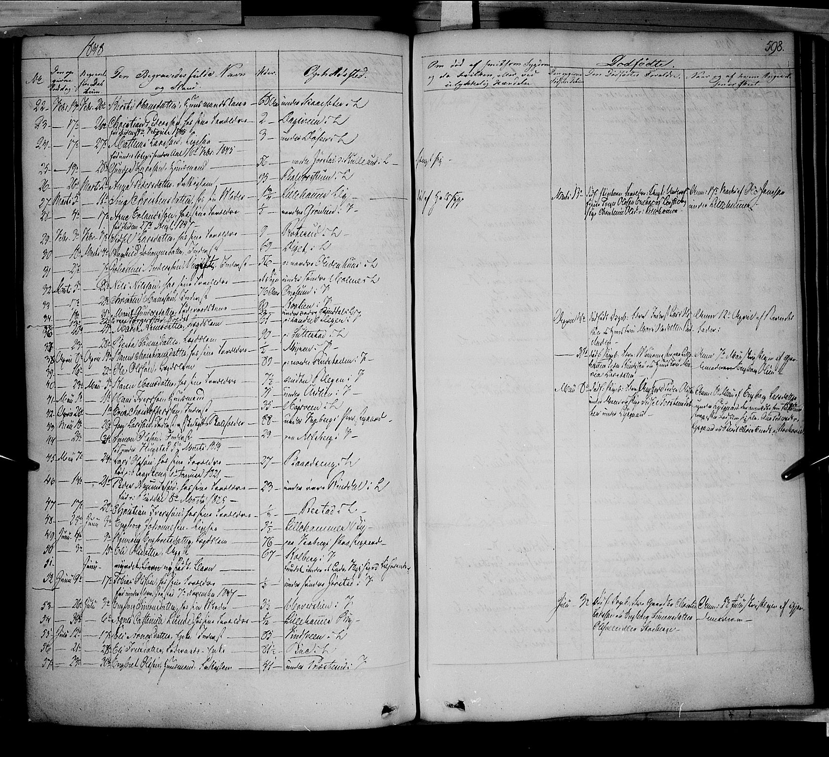 Fåberg prestekontor, AV/SAH-PREST-086/H/Ha/Haa/L0005: Ministerialbok nr. 5, 1836-1854, s. 597-598