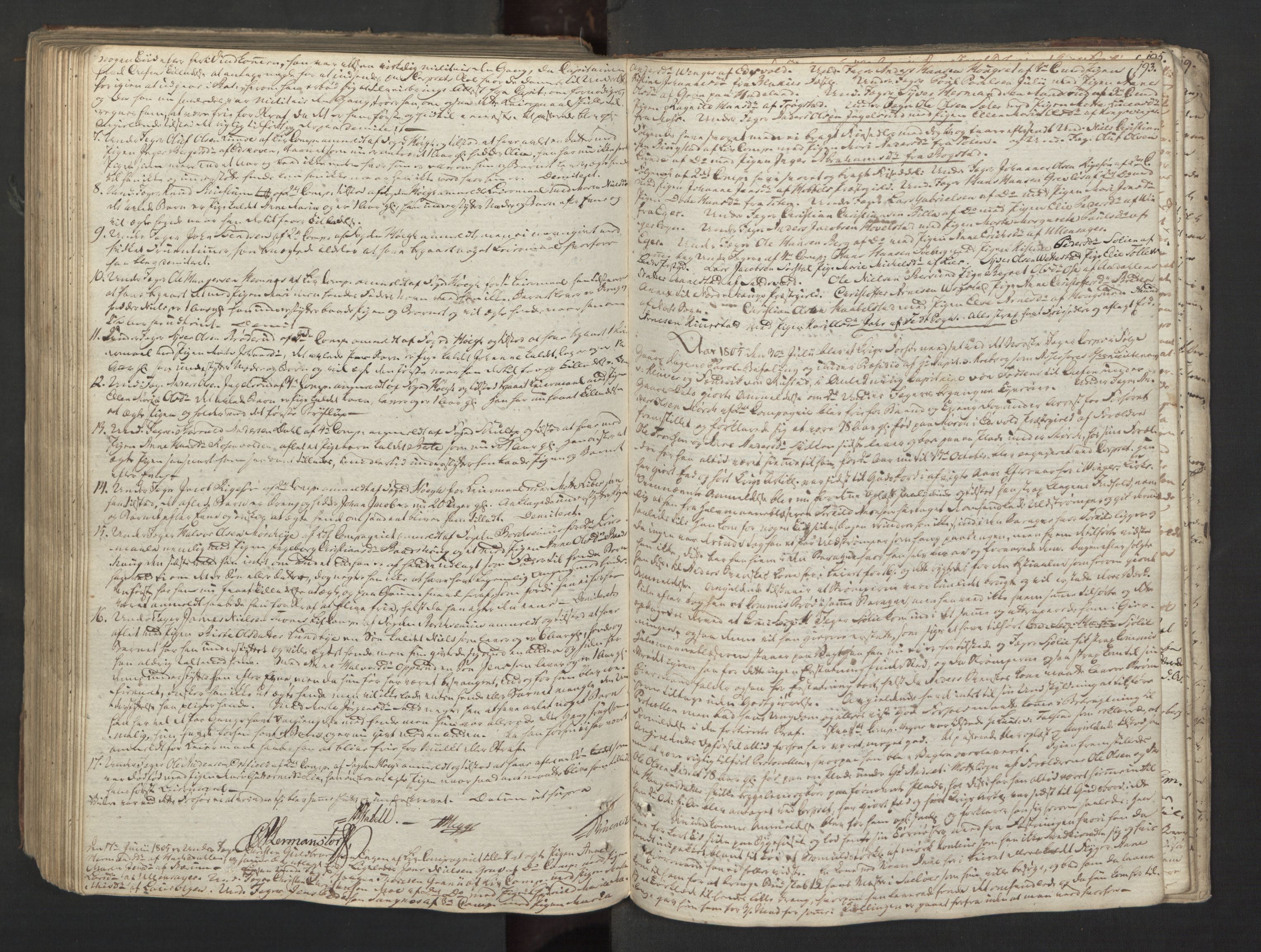 Forsvaret, Generalauditøren, AV/RA-RAFA-1772/F/Fg/Fgc/L0010: Justitsprotokoller, 1789-1809, s. 192b-193a