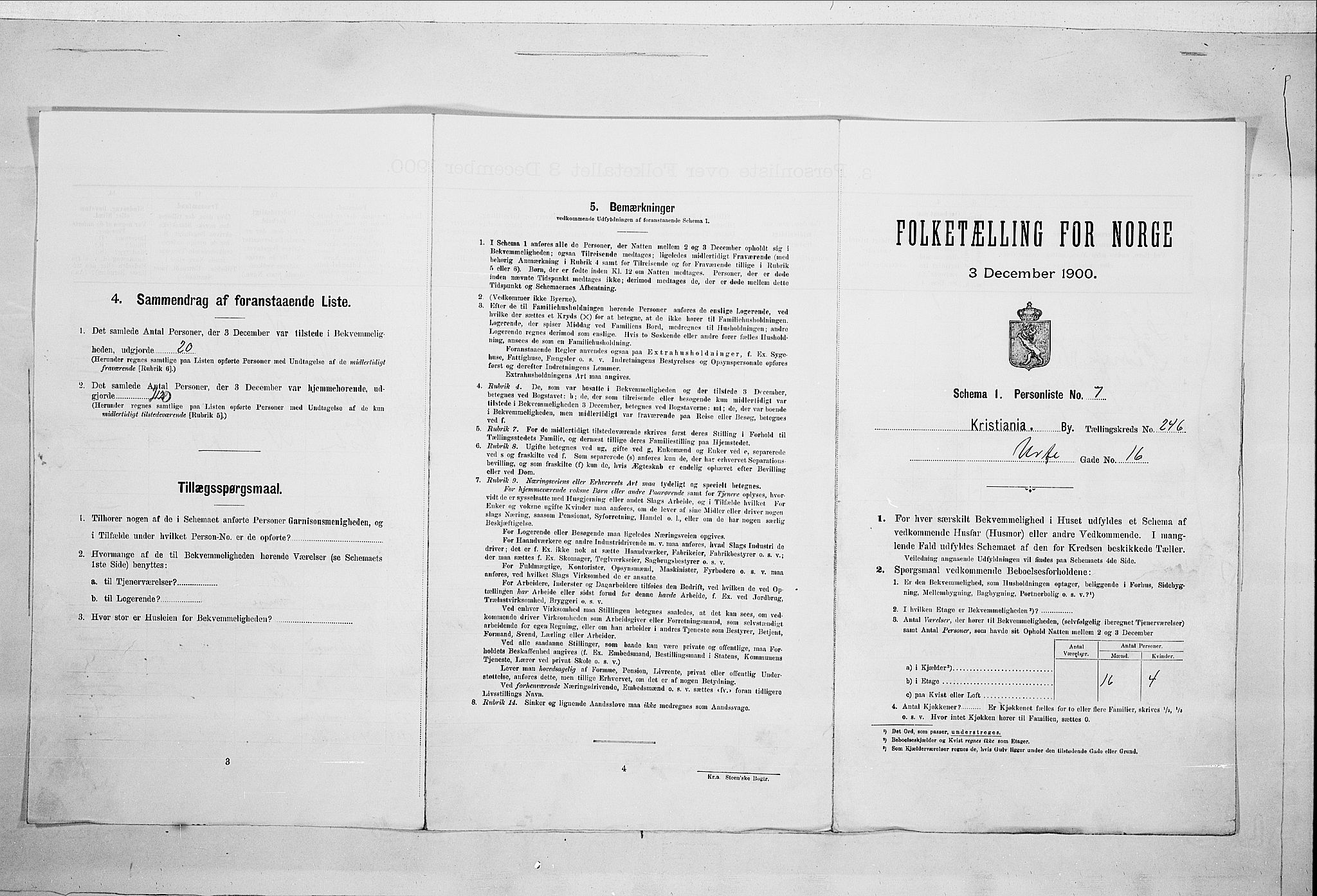 SAO, Folketelling 1900 for 0301 Kristiania kjøpstad, 1900, s. 108689