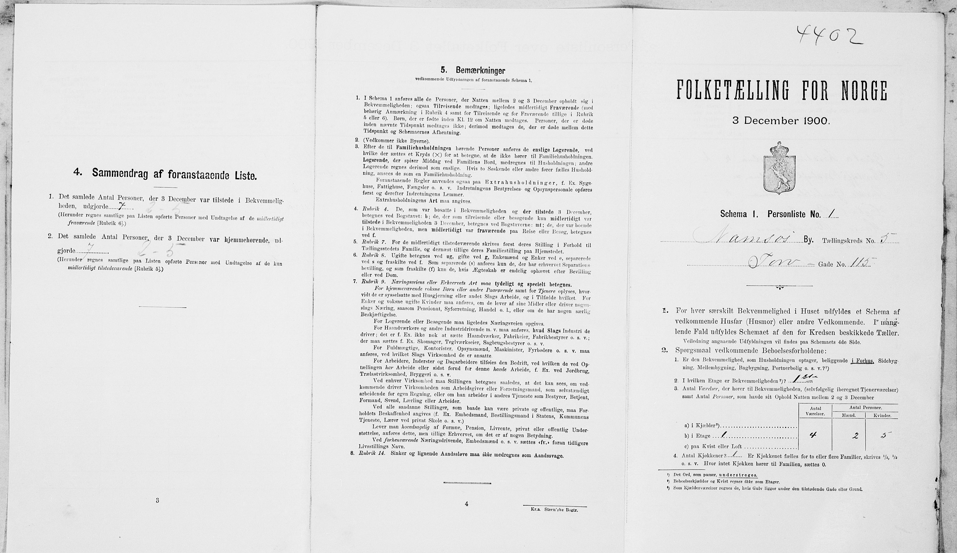 SAT, Folketelling 1900 for 1703 Namsos ladested, 1900, s. 939