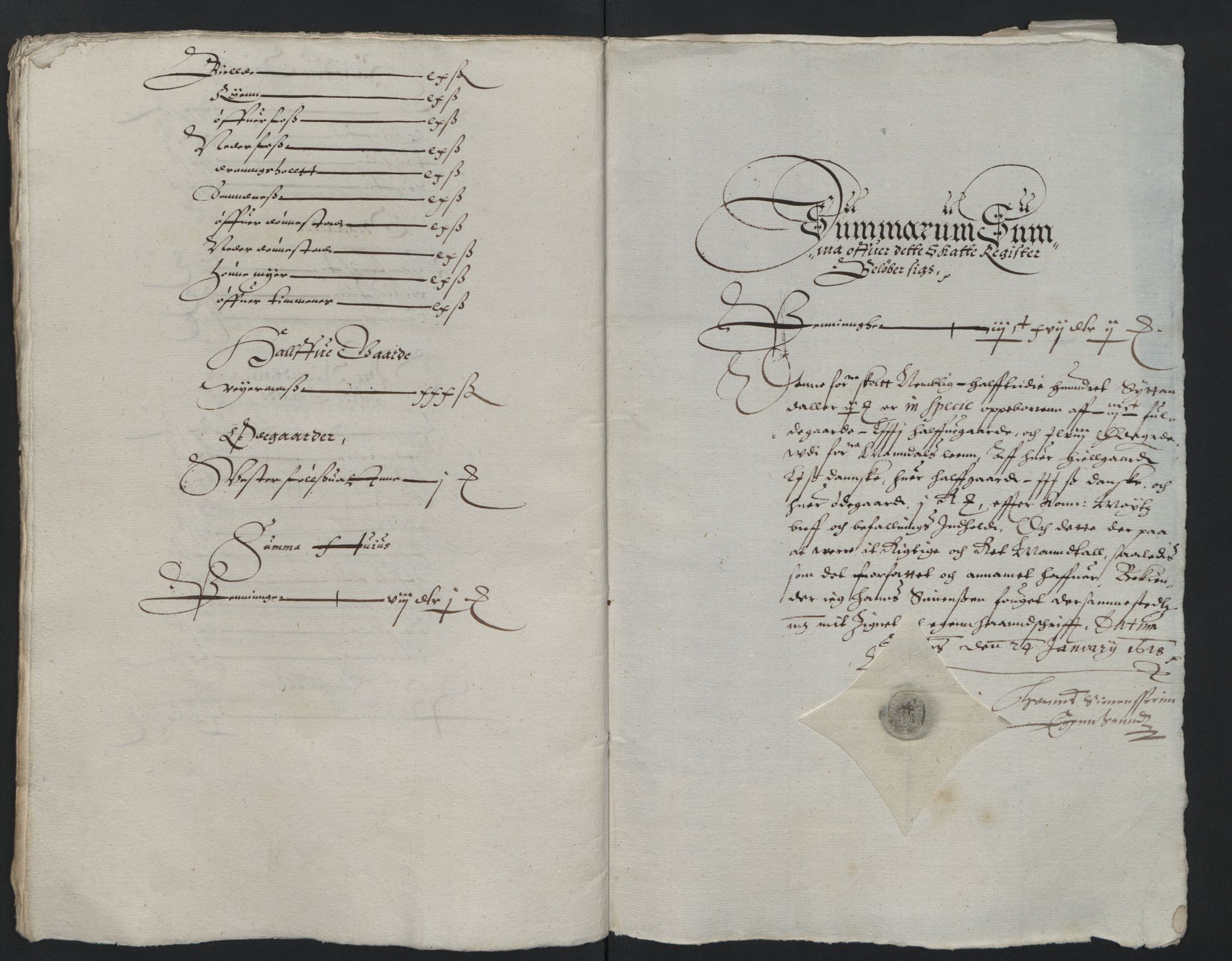 Rentekammeret inntil 1814, Reviderte regnskaper, Lensregnskaper, AV/RA-EA-5023/R/Rb/Rba/L0046: Akershus len, 1617-1618