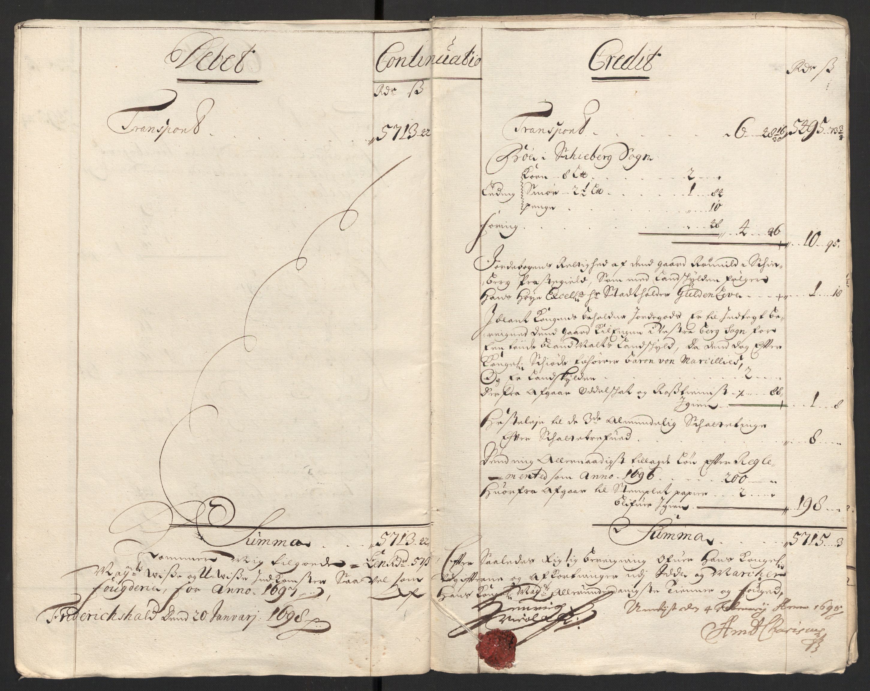 Rentekammeret inntil 1814, Reviderte regnskaper, Fogderegnskap, AV/RA-EA-4092/R01/L0013: Fogderegnskap Idd og Marker, 1696-1698, s. 181