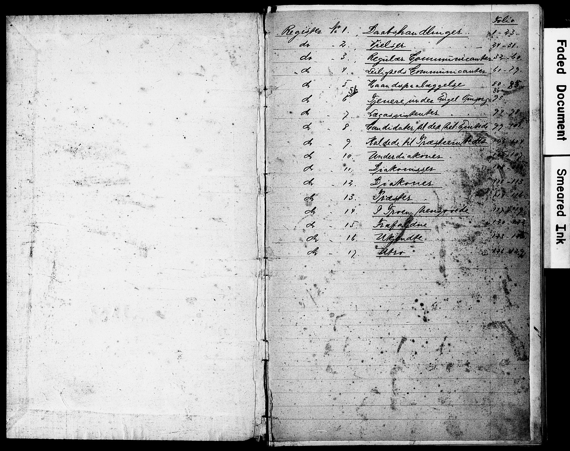 Den katolsk-apostoliske menighet, Arendal, AV/SAK-1292-0009/F/Fa/L0001: Dissenterprotokoll nr. F 8, 1889-1928