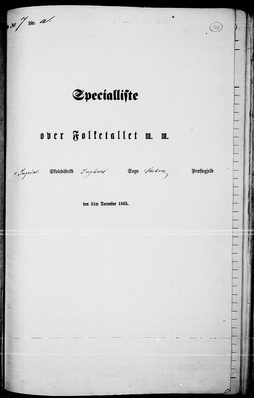 RA, Folketelling 1865 for 0115P Skjeberg prestegjeld, 1865, s. 149