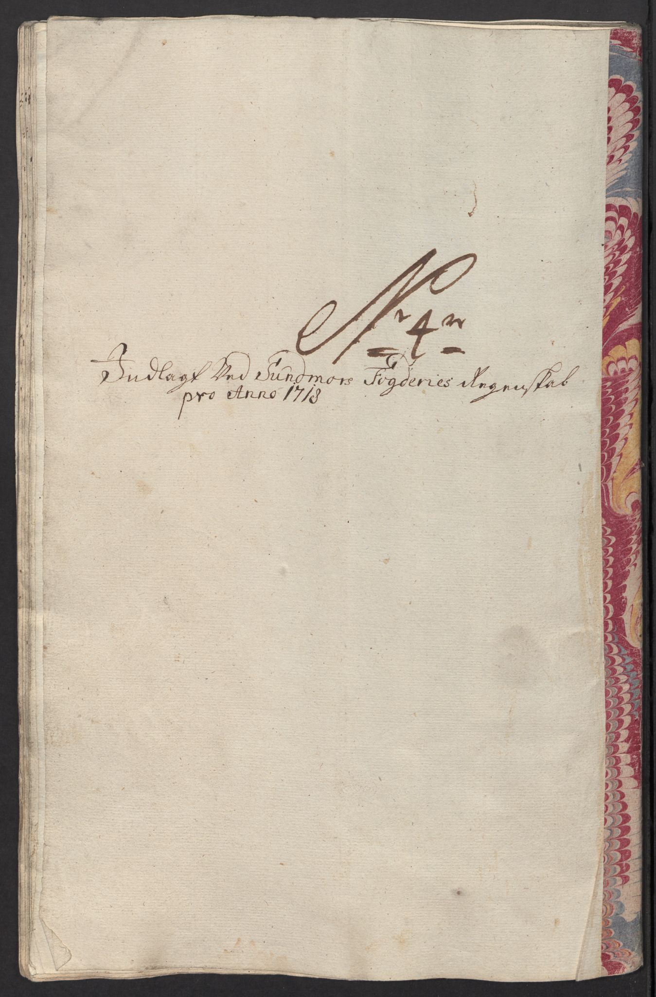 Rentekammeret inntil 1814, Reviderte regnskaper, Fogderegnskap, AV/RA-EA-4092/R54/L3570: Fogderegnskap Sunnmøre, 1718, s. 73