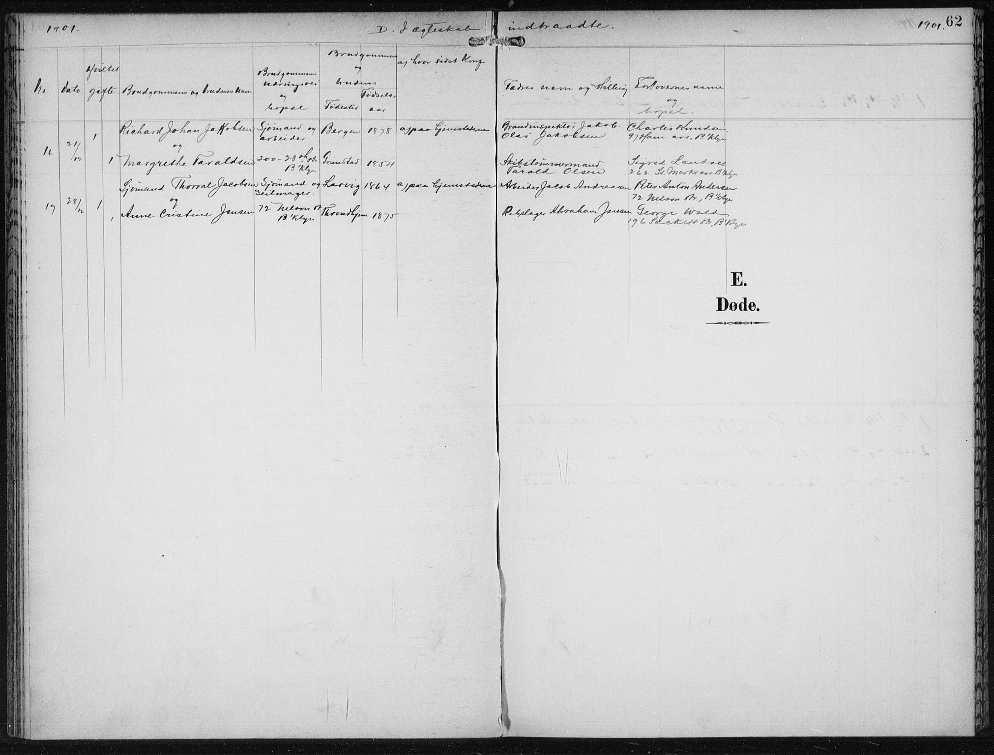 Den norske sjømannsmisjon i utlandet/New York, AV/SAB-SAB/PA-0110/H/Ha/L0004: Ministerialbok nr. A 4, 1893-1901, s. 62