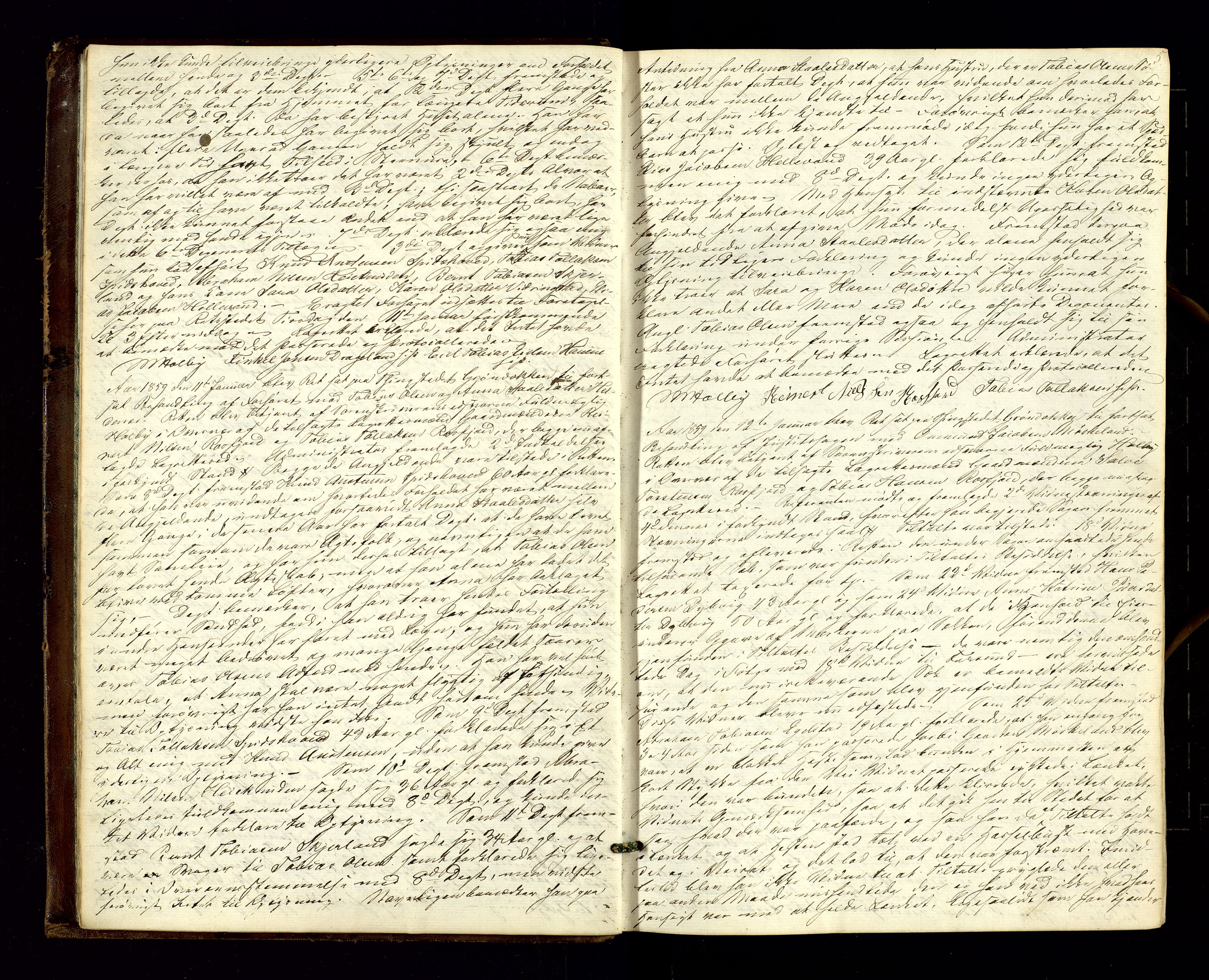 Lyngdal sorenskriveri, AV/SAK-1221-0004/F/Fb/L0082: Ekstrarettsprotokoll nr. 18, 1858-1862, s. 5