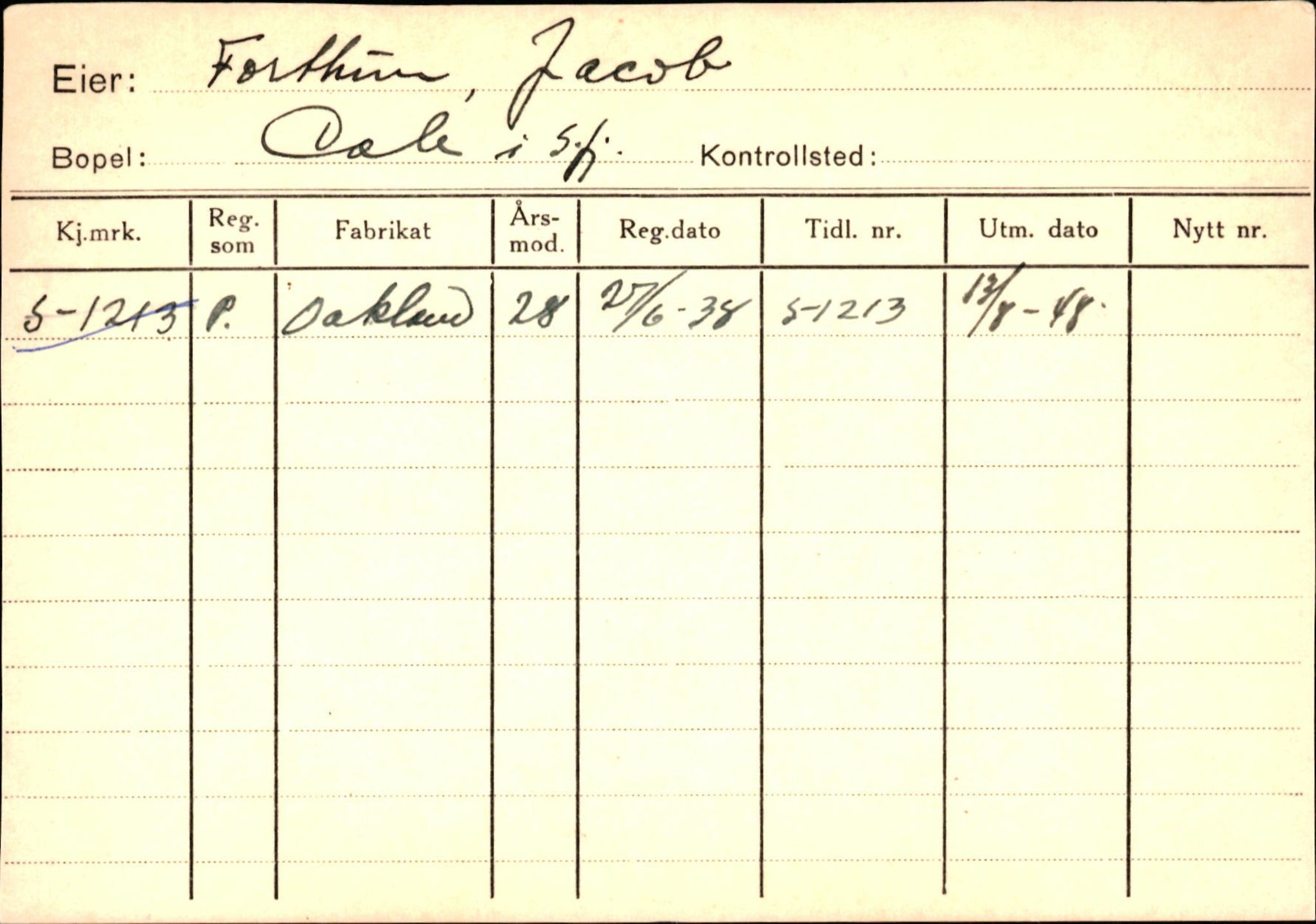 Statens vegvesen, Sogn og Fjordane vegkontor, AV/SAB-A-5301/4/F/L0125: Eigarregister Sogndal V-Å. Aurland A-Å. Fjaler A-N, 1945-1975, s. 1718