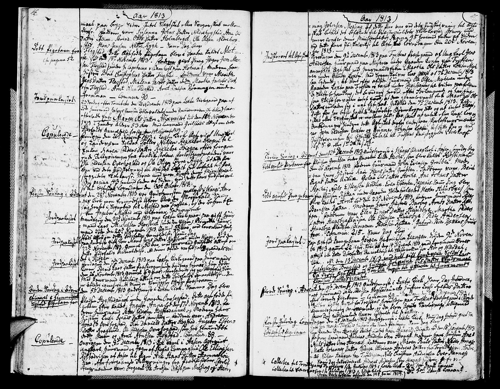 Ministerialprotokoller, klokkerbøker og fødselsregistre - Nord-Trøndelag, AV/SAT-A-1458/713/L0111: Ministerialbok nr. 713A03, 1812-1816, s. 46-47