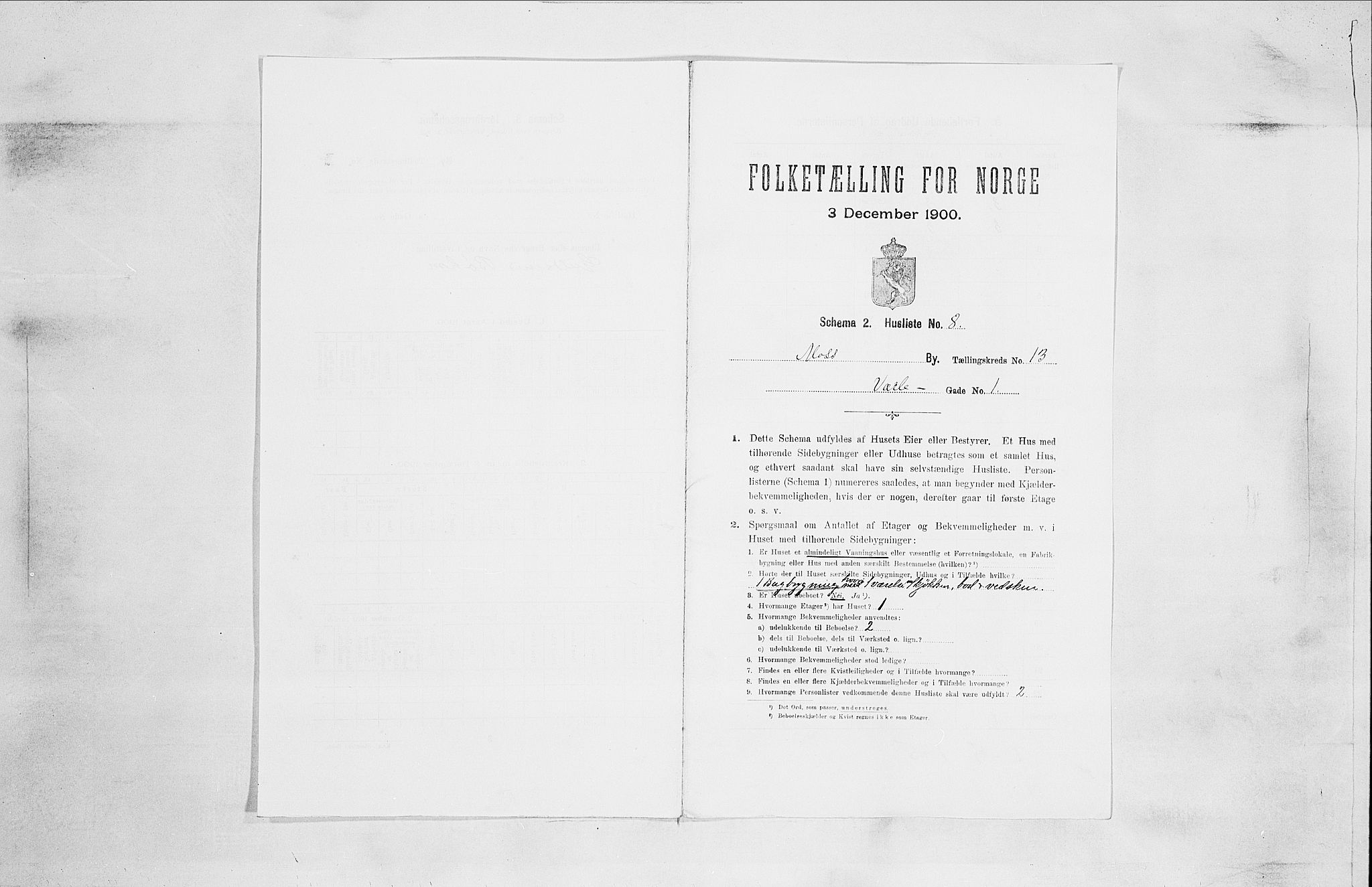 SAO, Folketelling 1900 for 0104 Moss kjøpstad, 1900, s. 3543