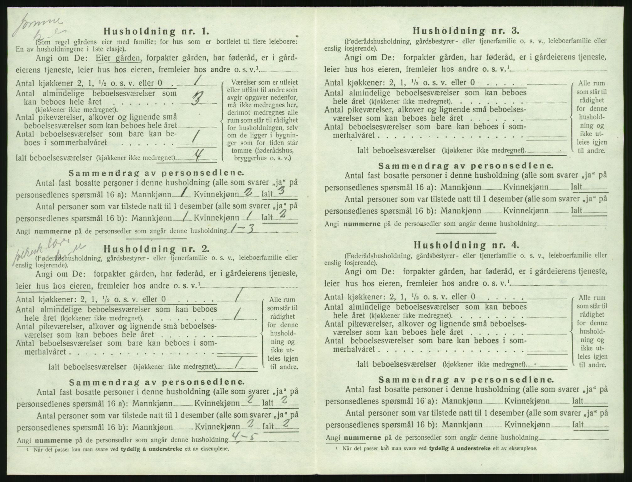 SAST, Folketelling 1920 for 1121 Time herred, 1920, s. 272