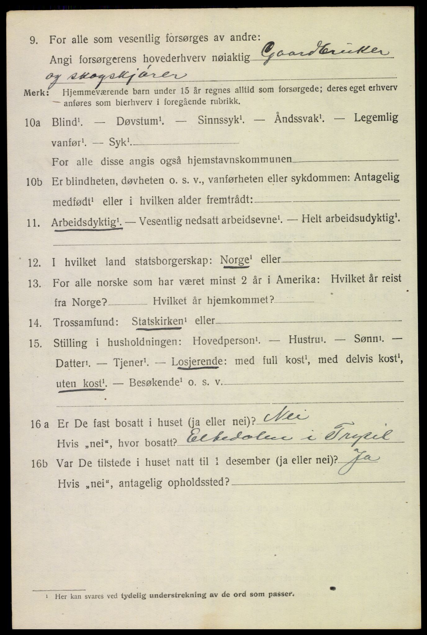 SAH, Folketelling 1920 for 0428 Trysil herred, 1920, s. 10218