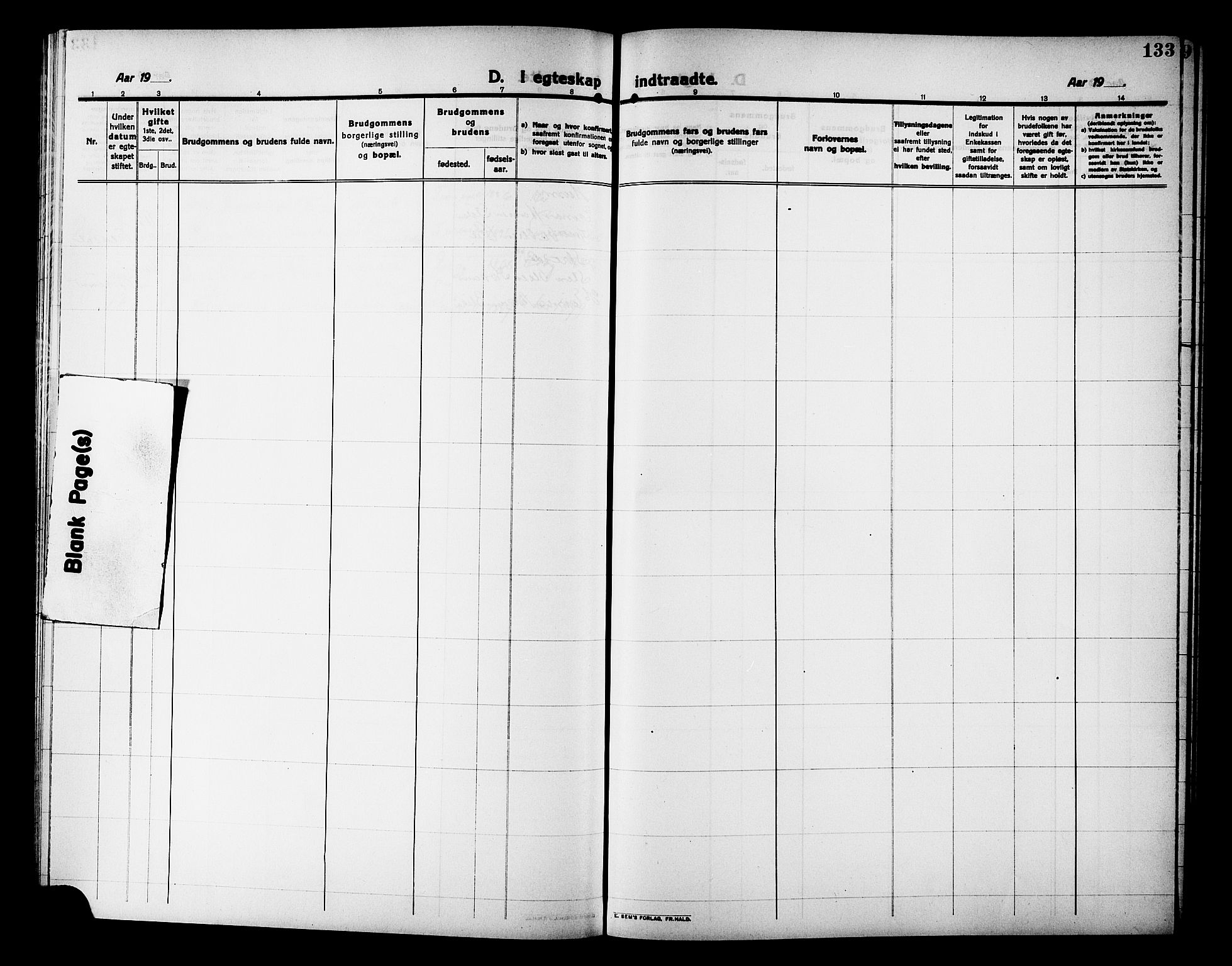 Ministerialprotokoller, klokkerbøker og fødselsregistre - Møre og Romsdal, AV/SAT-A-1454/586/L0993: Klokkerbok nr. 586C04, 1910-1918, s. 133