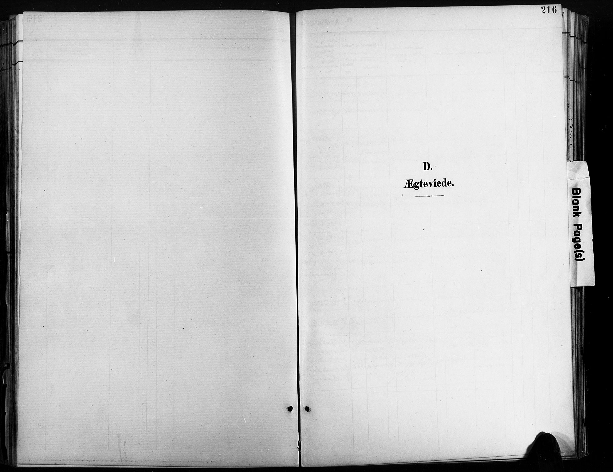 Høvåg sokneprestkontor, SAK/1111-0025/F/Fb/L0005: Klokkerbok nr. B 5, 1898-1929, s. 216