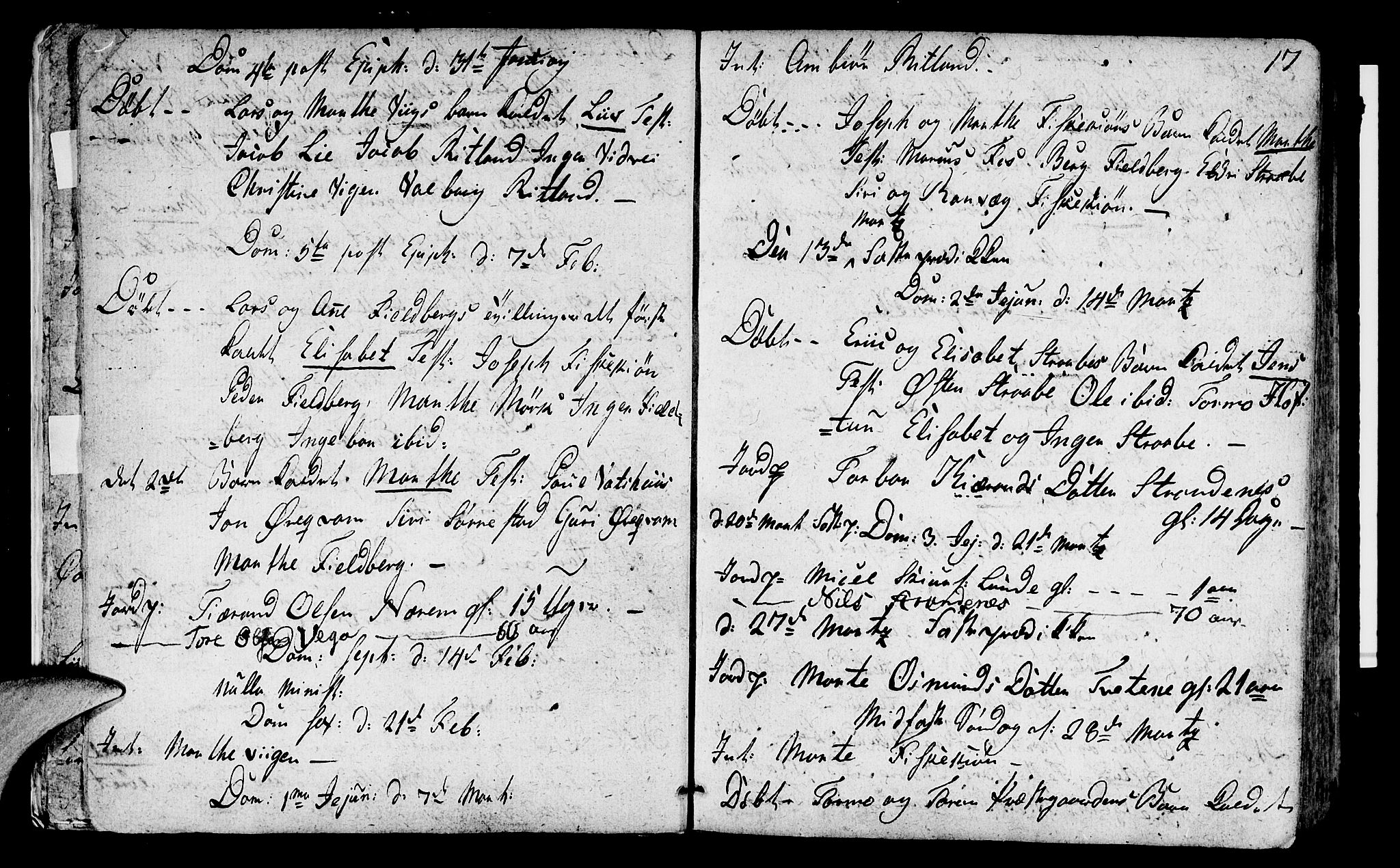 Suldal sokneprestkontor, AV/SAST-A-101845/01/IV/L0004: Ministerialbok nr. A 4, 1800-1816, s. 17