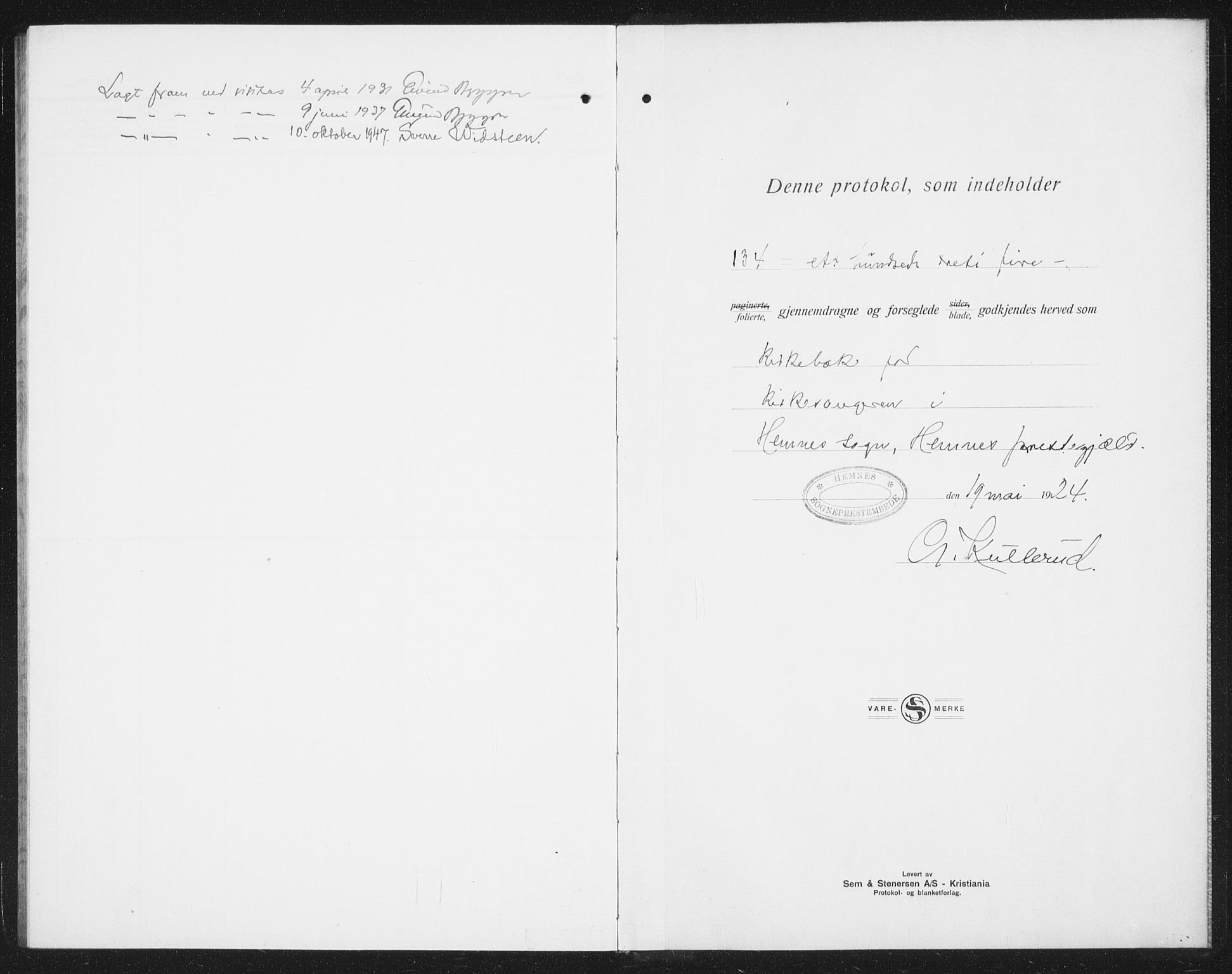 Ministerialprotokoller, klokkerbøker og fødselsregistre - Nordland, AV/SAT-A-1459/825/L0372: Klokkerbok nr. 825C09, 1923-1940