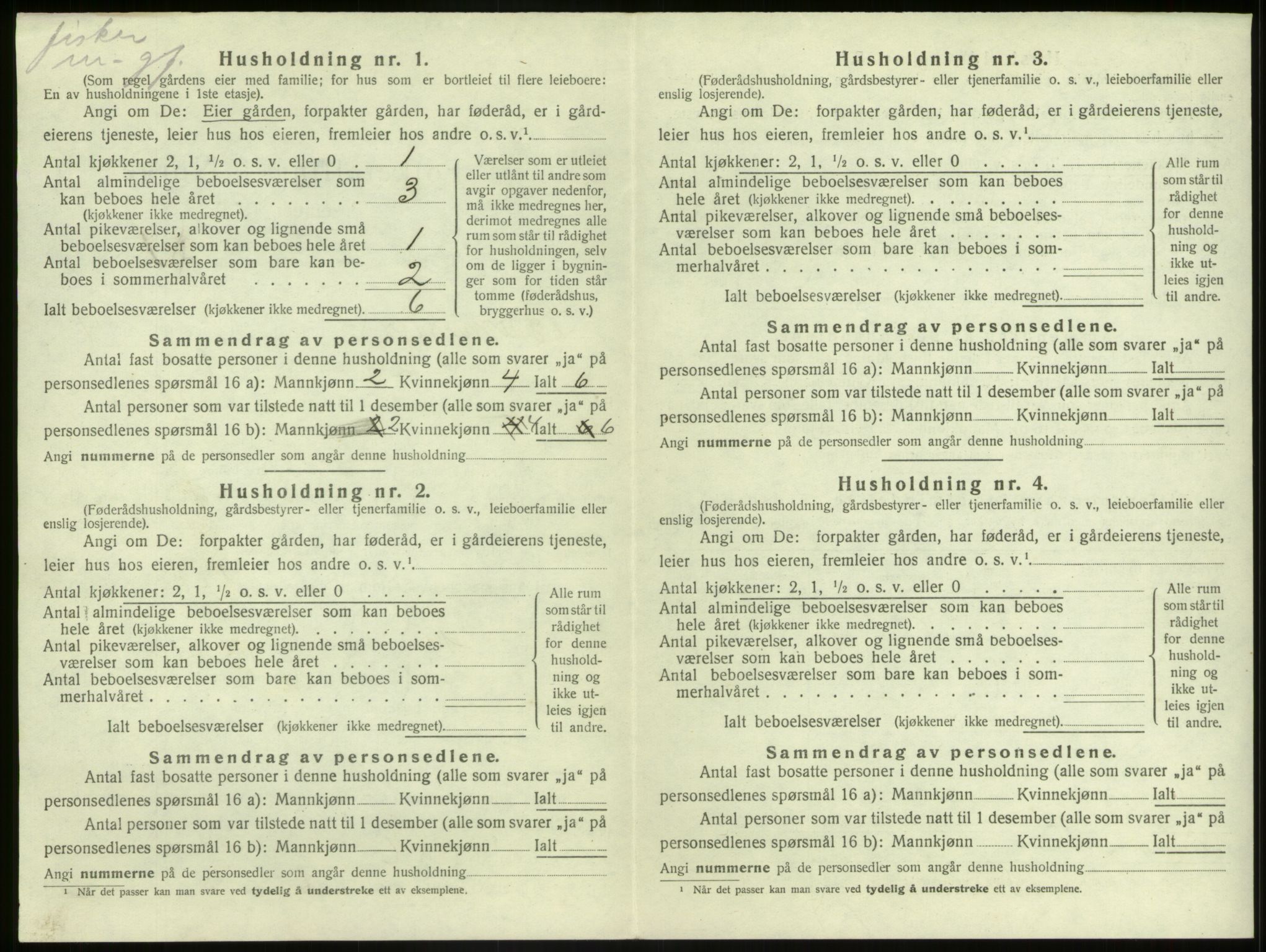 SAB, Folketelling 1920 for 1438 Bremanger herred, 1920, s. 676