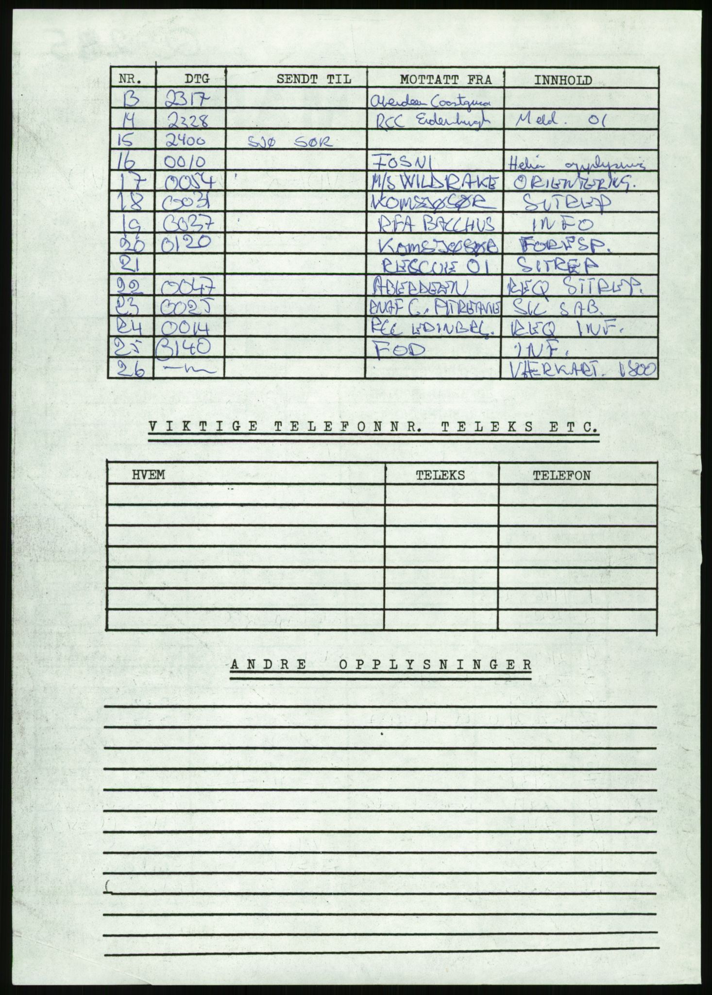 Justisdepartementet, Granskningskommisjonen ved Alexander Kielland-ulykken 27.3.1980, AV/RA-S-1165/D/L0017: P Hjelpefartøy (Doku.liste + P1-P6 av 6)/Q Hovedredningssentralen (Q0-Q27 av 27), 1980-1981, s. 593