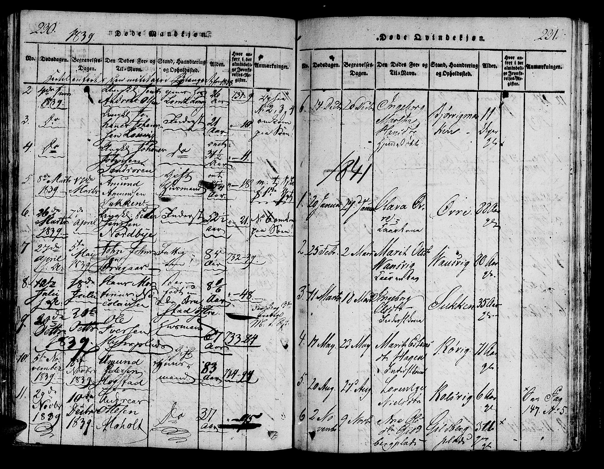 Ministerialprotokoller, klokkerbøker og fødselsregistre - Nord-Trøndelag, AV/SAT-A-1458/722/L0217: Ministerialbok nr. 722A04, 1817-1842, s. 230-231