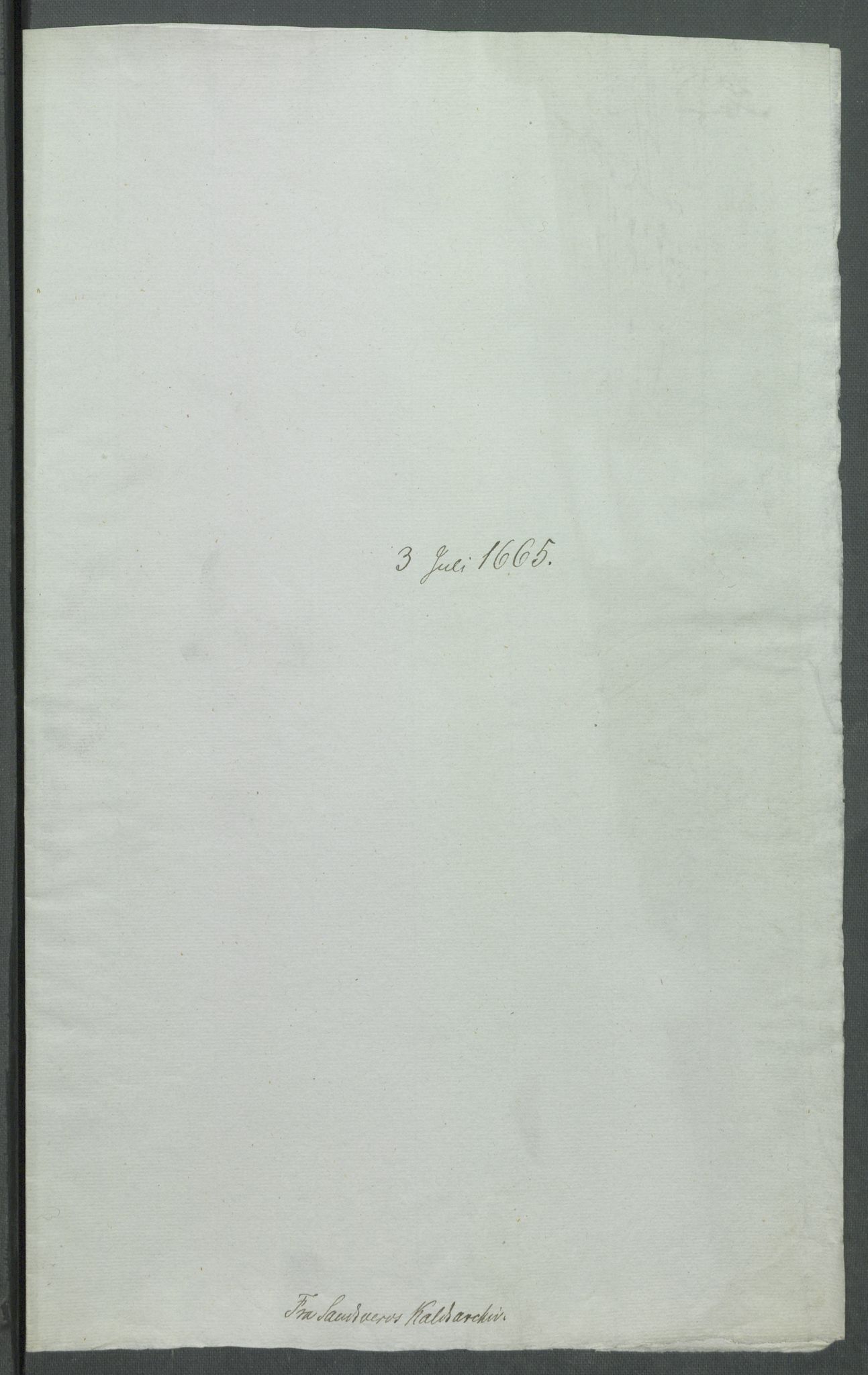 Riksarkivets diplomsamling, RA/EA-5965/F02/L0170: Dokumenter, 1664-1666, s. 143
