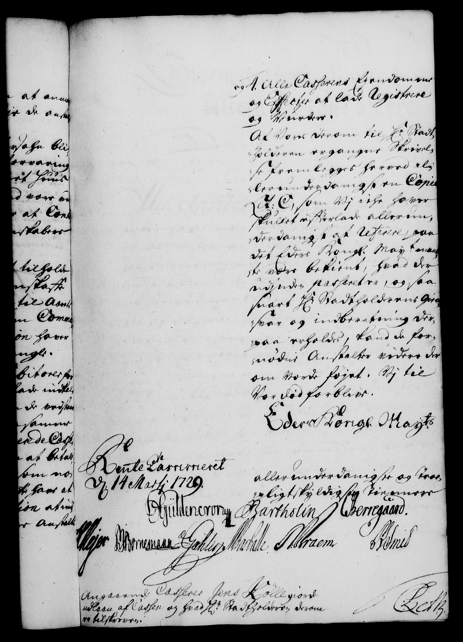 Rentekammeret, Kammerkanselliet, RA/EA-3111/G/Gf/Gfa/L0012: Norsk relasjons- og resolusjonsprotokoll (merket RK 52.12), 1729, s. 213
