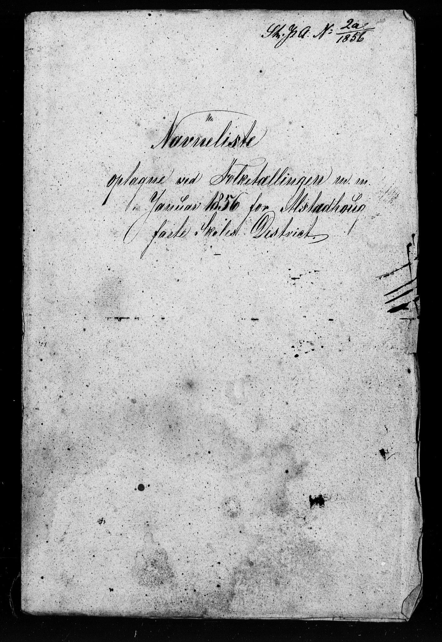 , Folketelling 1855 for 1719P Skogn prestegjeld, 1855, s. 1