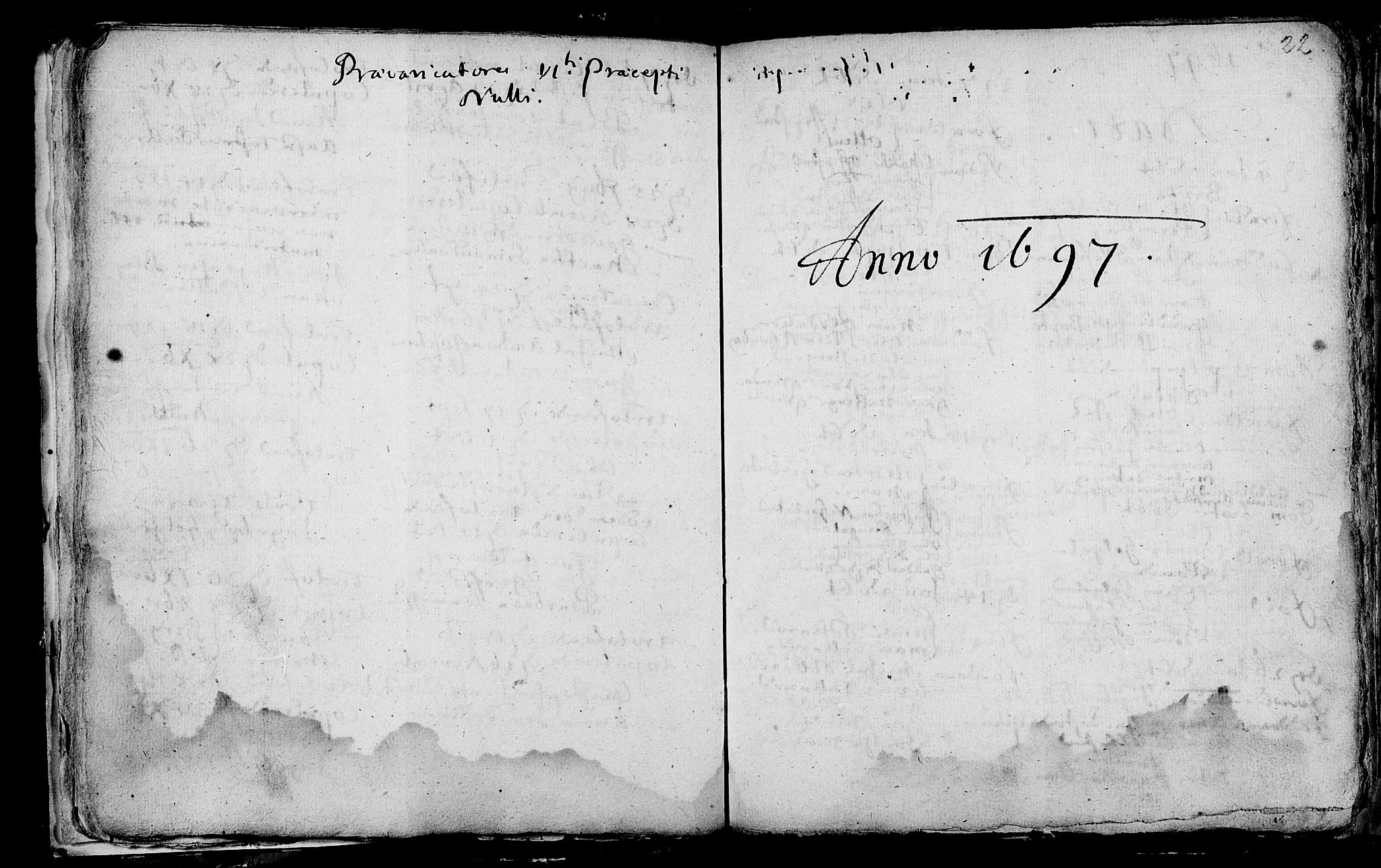 Våle kirkebøker, SAKO/A-334/F/Fa/L0001: Ministerialbok nr. I 1, 1693-1704, s. 22