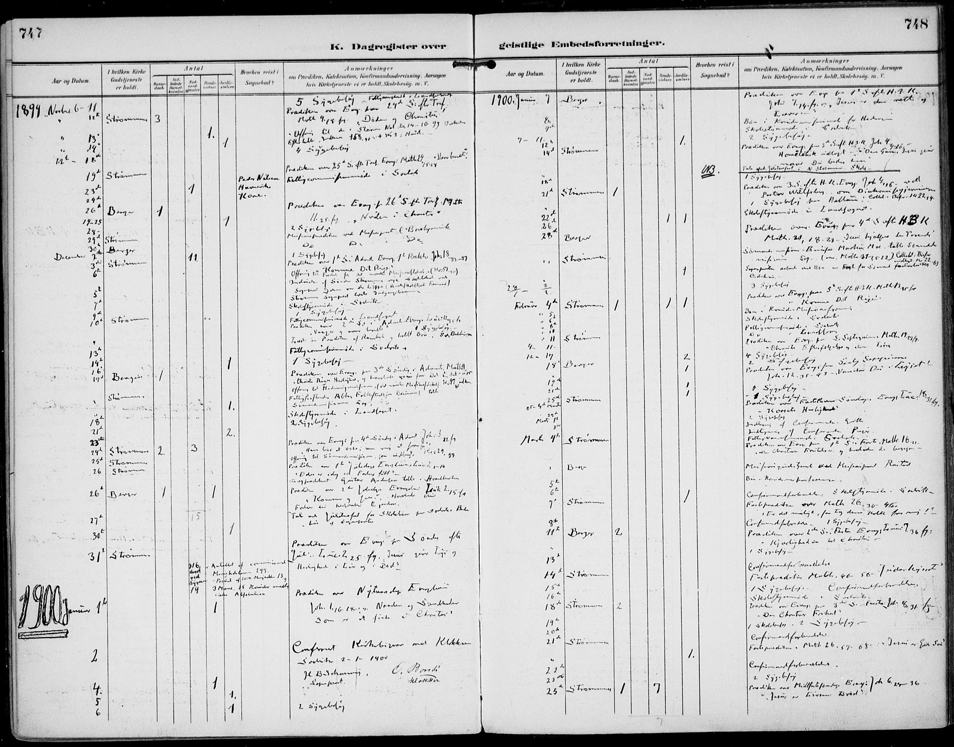 Strømm kirkebøker, AV/SAKO-A-322/F/Fa/L0005: Ministerialbok nr. I 5, 1898-1919, s. 747-748