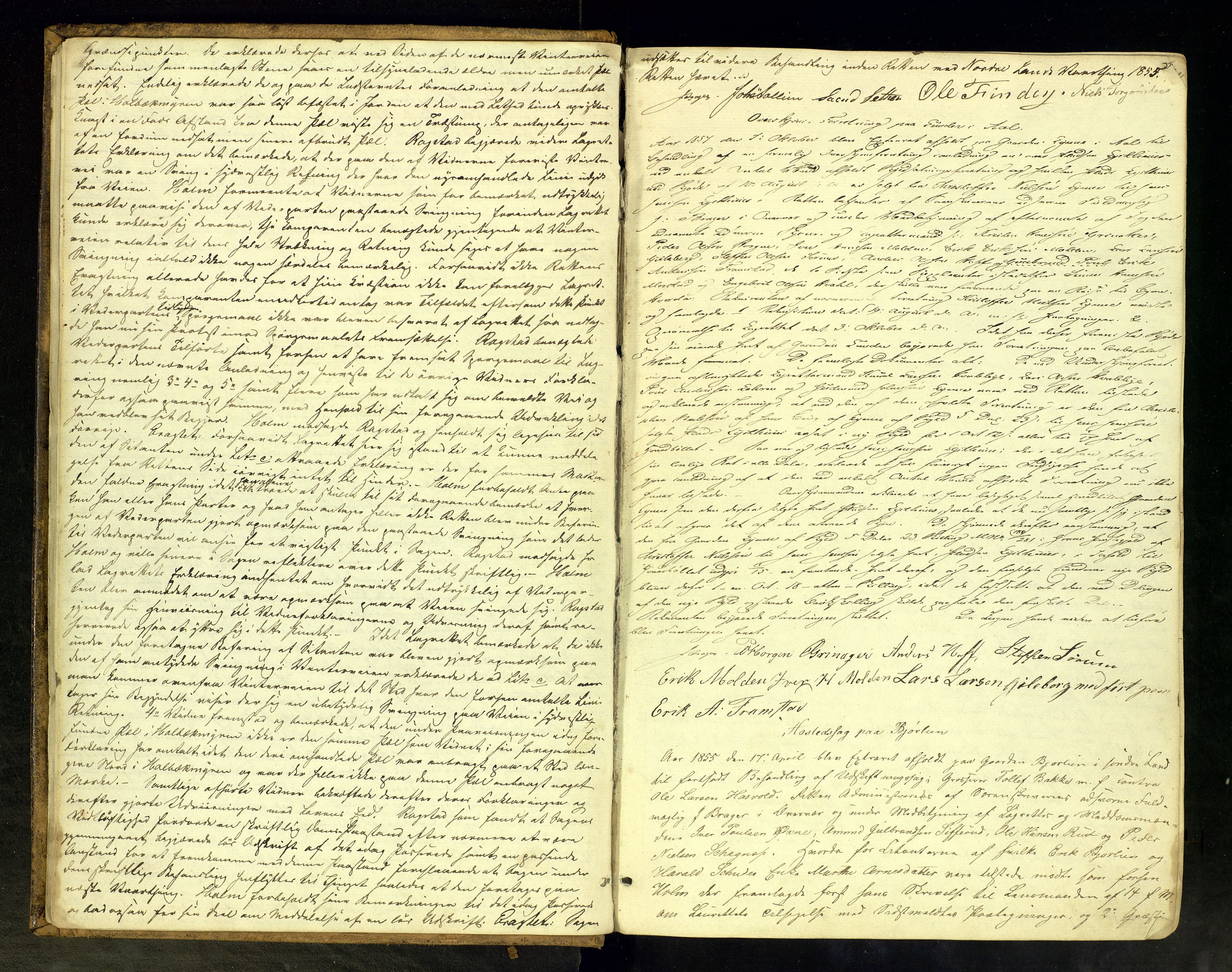 Hadeland og Land tingrett, AV/SAH-TING-010/G/Gd/L0004: Åstedsprotokoll, 1854-1867, s. 5