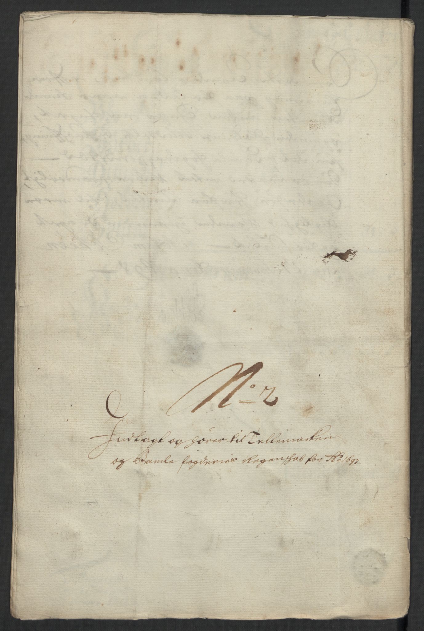 Rentekammeret inntil 1814, Reviderte regnskaper, Fogderegnskap, RA/EA-4092/R36/L2096: Fogderegnskap Øvre og Nedre Telemark og Bamble, 1697, s. 40