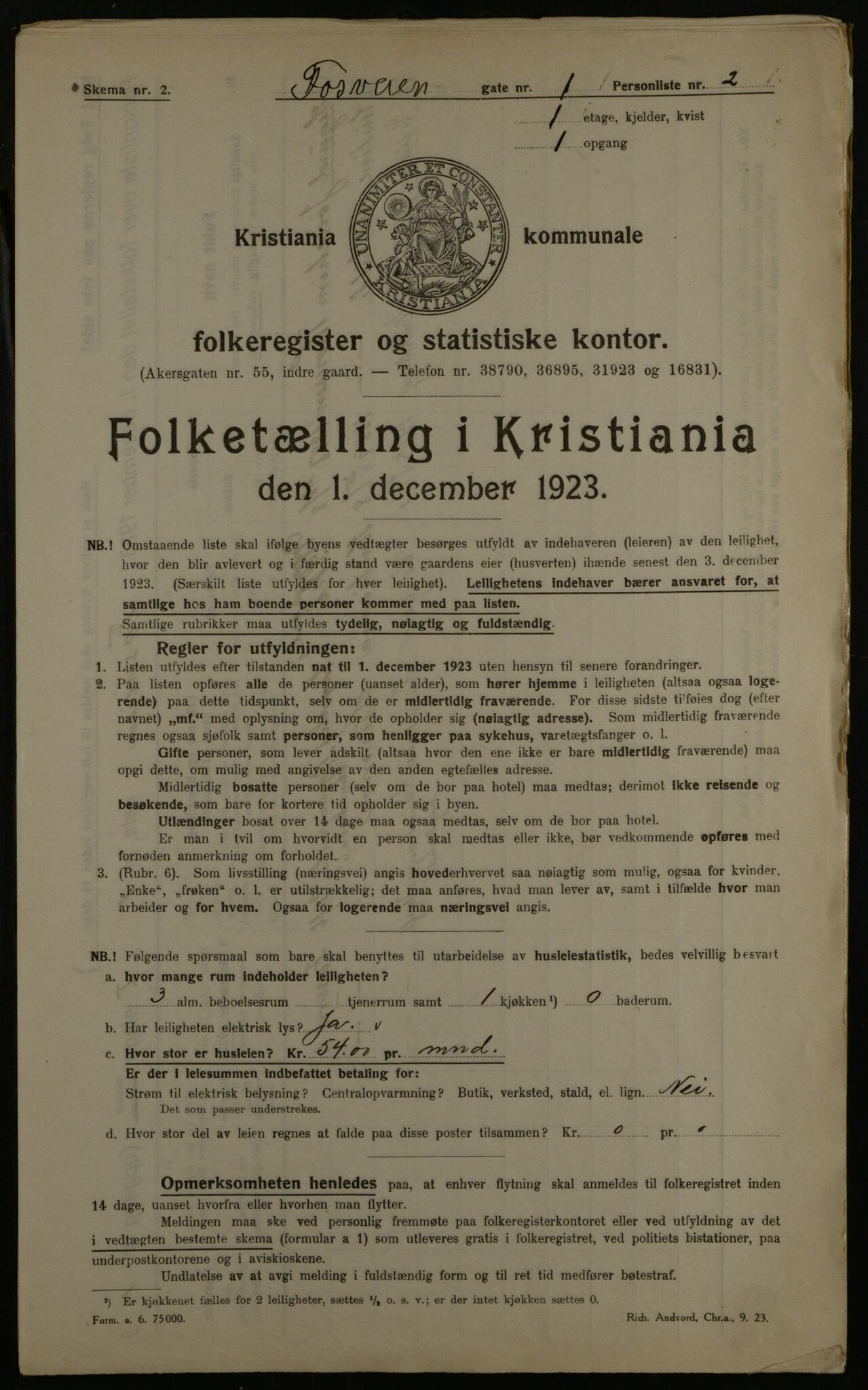 OBA, Kommunal folketelling 1.12.1923 for Kristiania, 1923, s. 27753