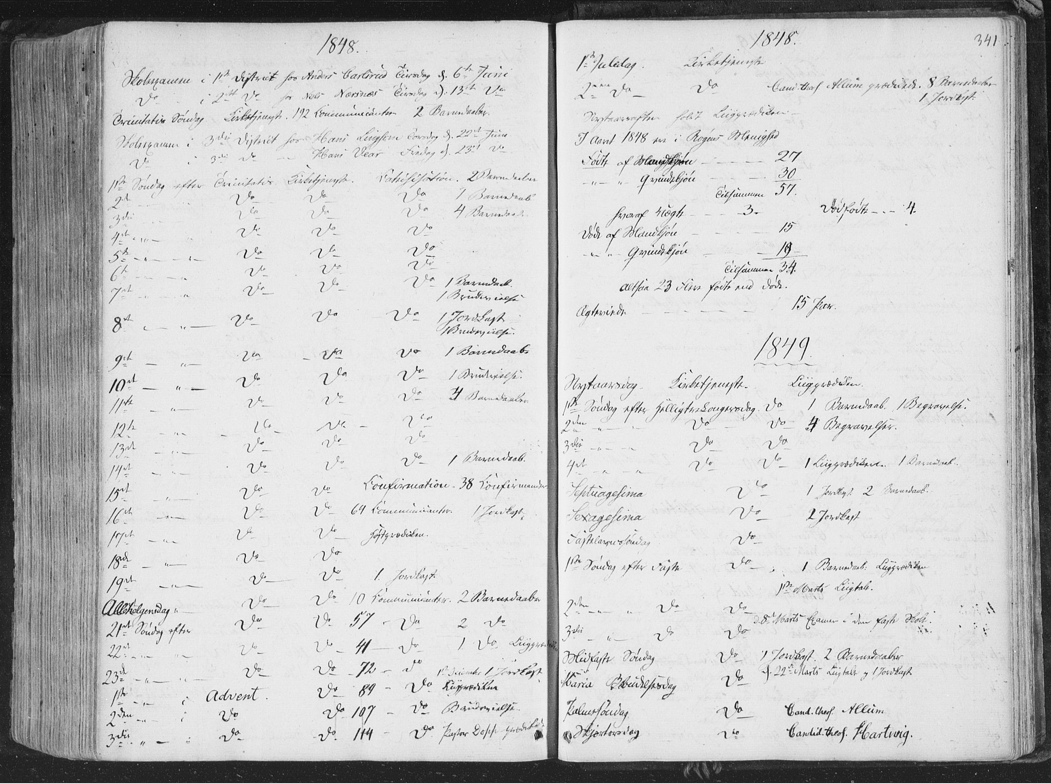 Røyken kirkebøker, SAKO/A-241/F/Fa/L0005: Ministerialbok nr. 5, 1833-1856, s. 341