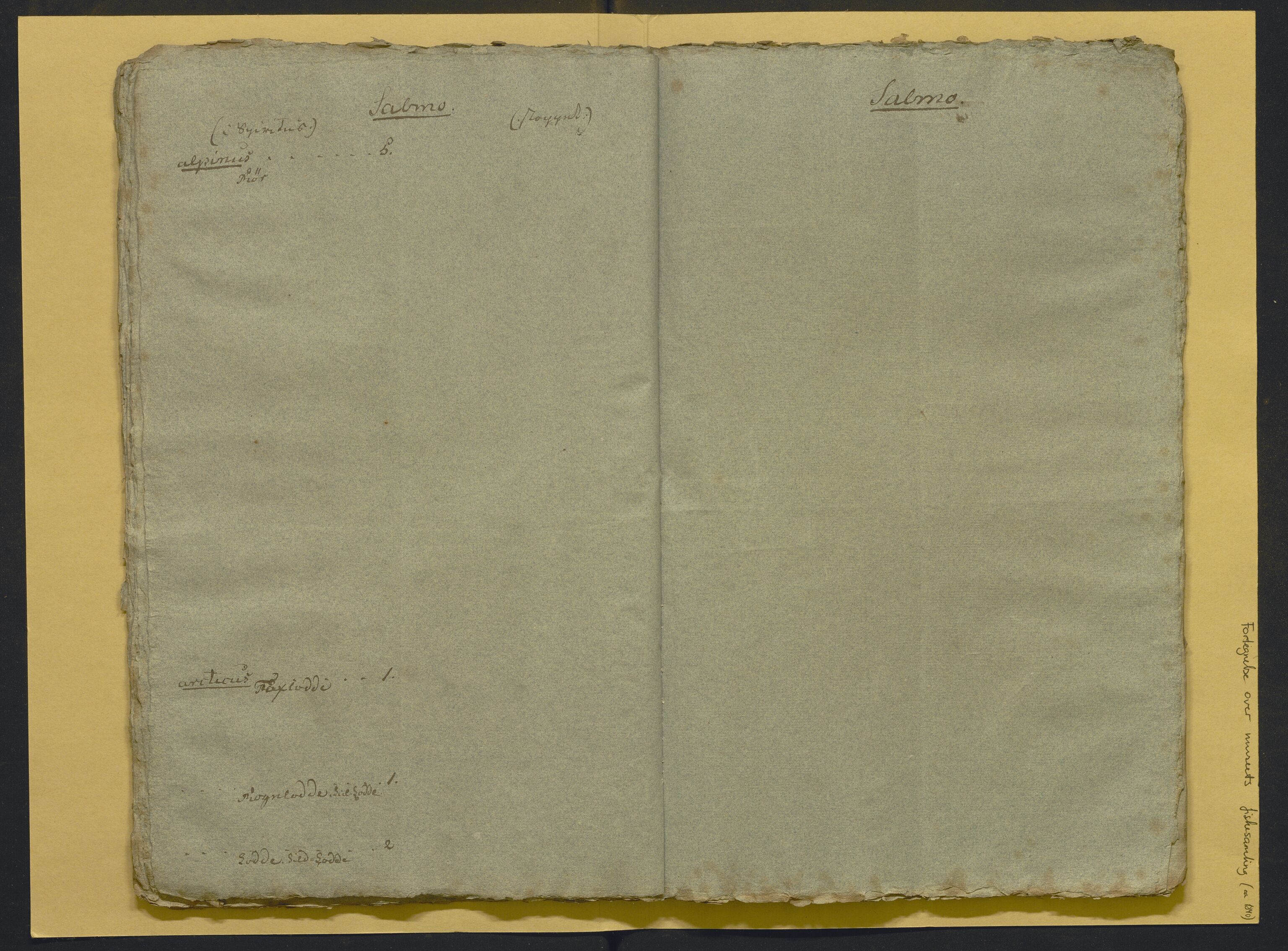 Bergens Museum, AV/SAB-A-17301/02/F/L0001: Kataloger over gjenstander og pergamentbrev , 1825-1880, s. 512