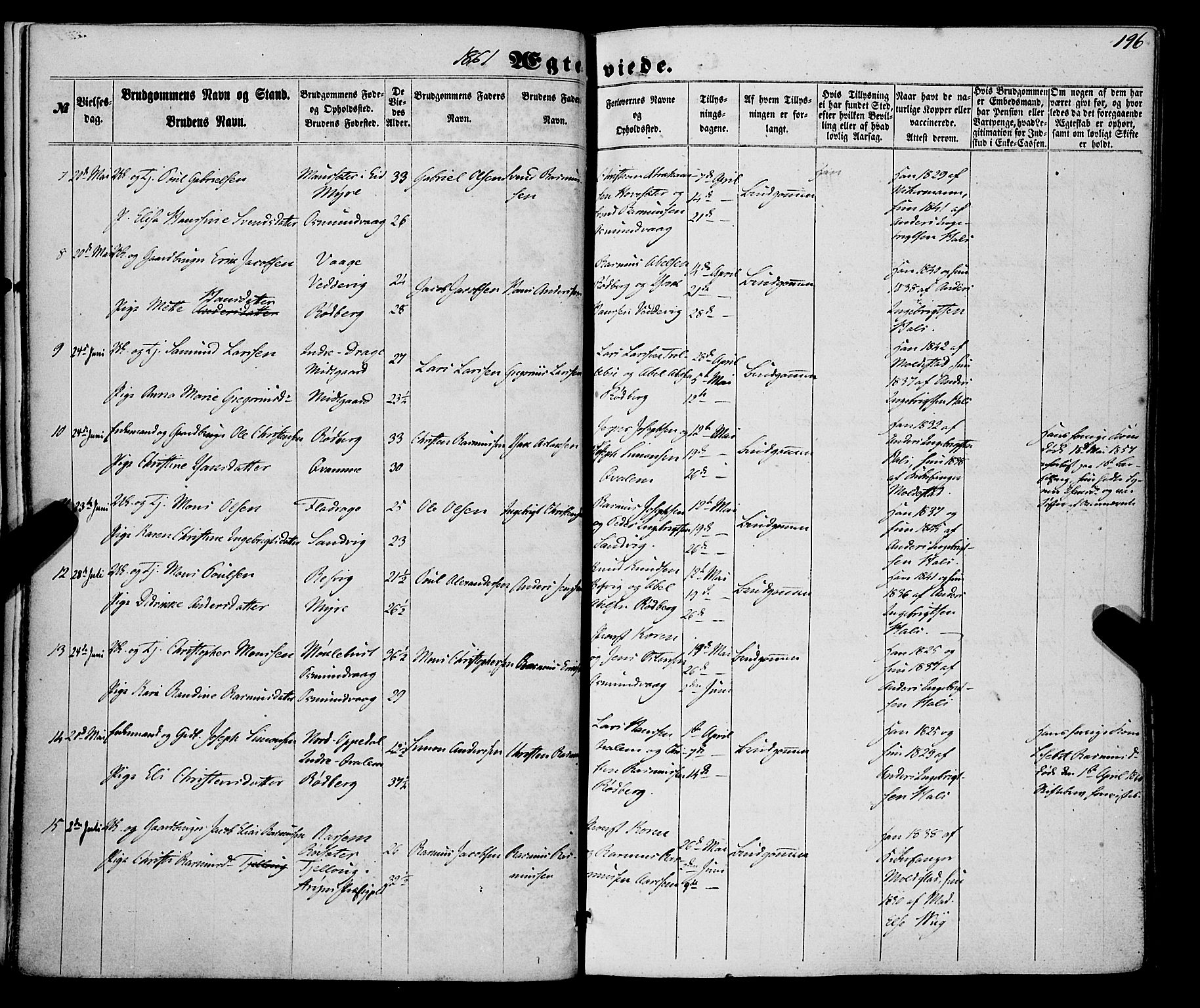 Selje sokneprestembete, AV/SAB-A-99938/H/Ha/Haa/Haaa: Ministerialbok nr. A 11, 1858-1870, s. 196