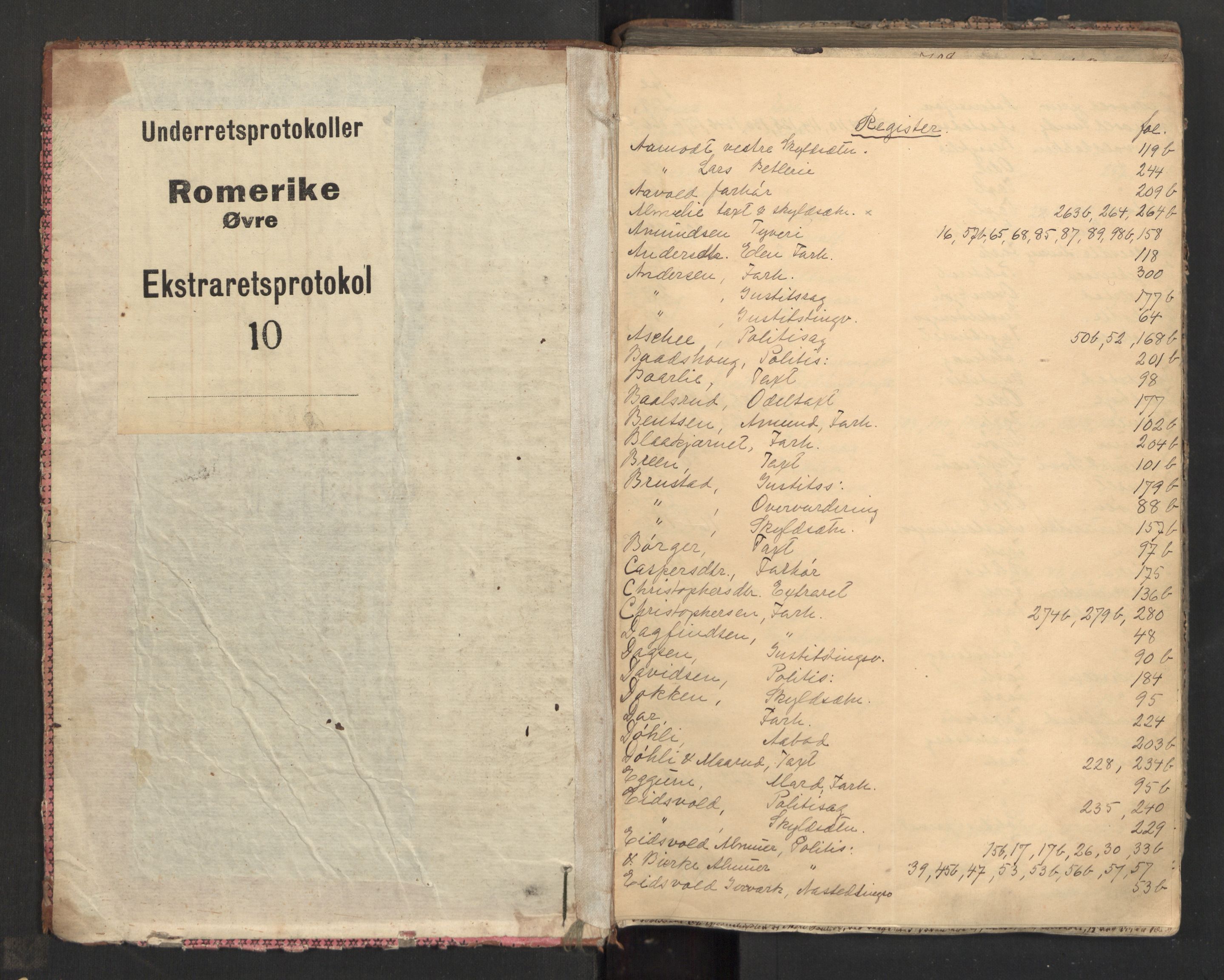 Øvre Romerike sorenskriveri, SAO/A-10649/F/Fc/Fca/L0010: Ekstrarettsprotokoll 10, 1816-1820