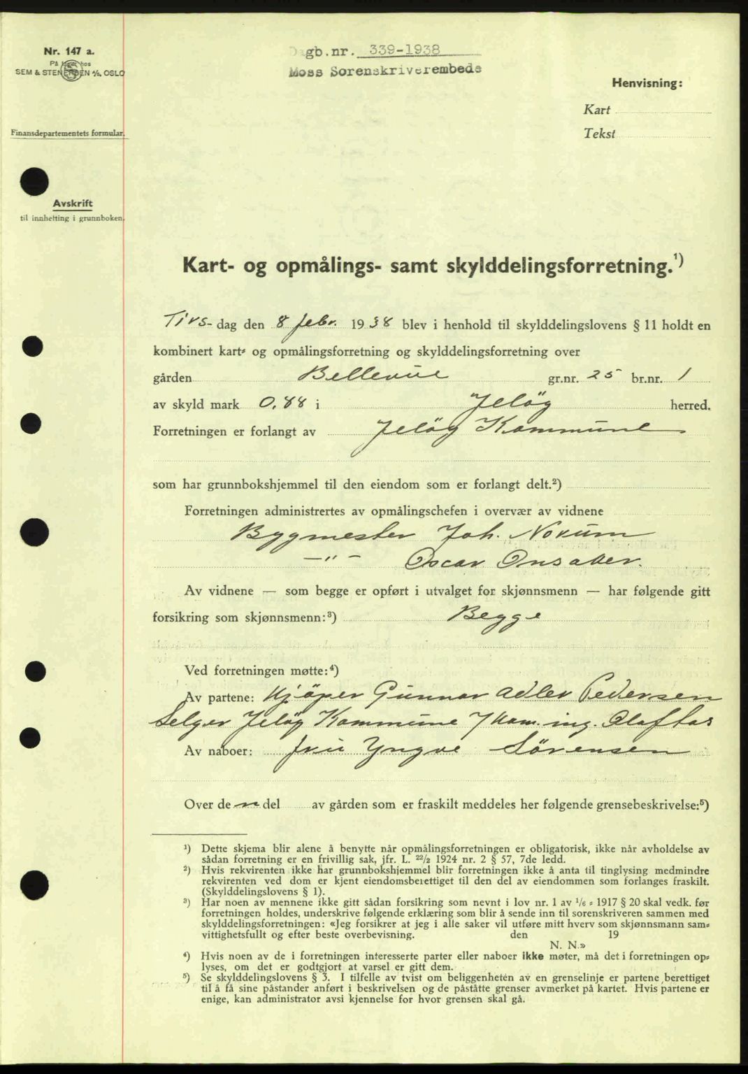 Moss sorenskriveri, SAO/A-10168: Pantebok nr. A4, 1938-1938, Dagboknr: 339/1938