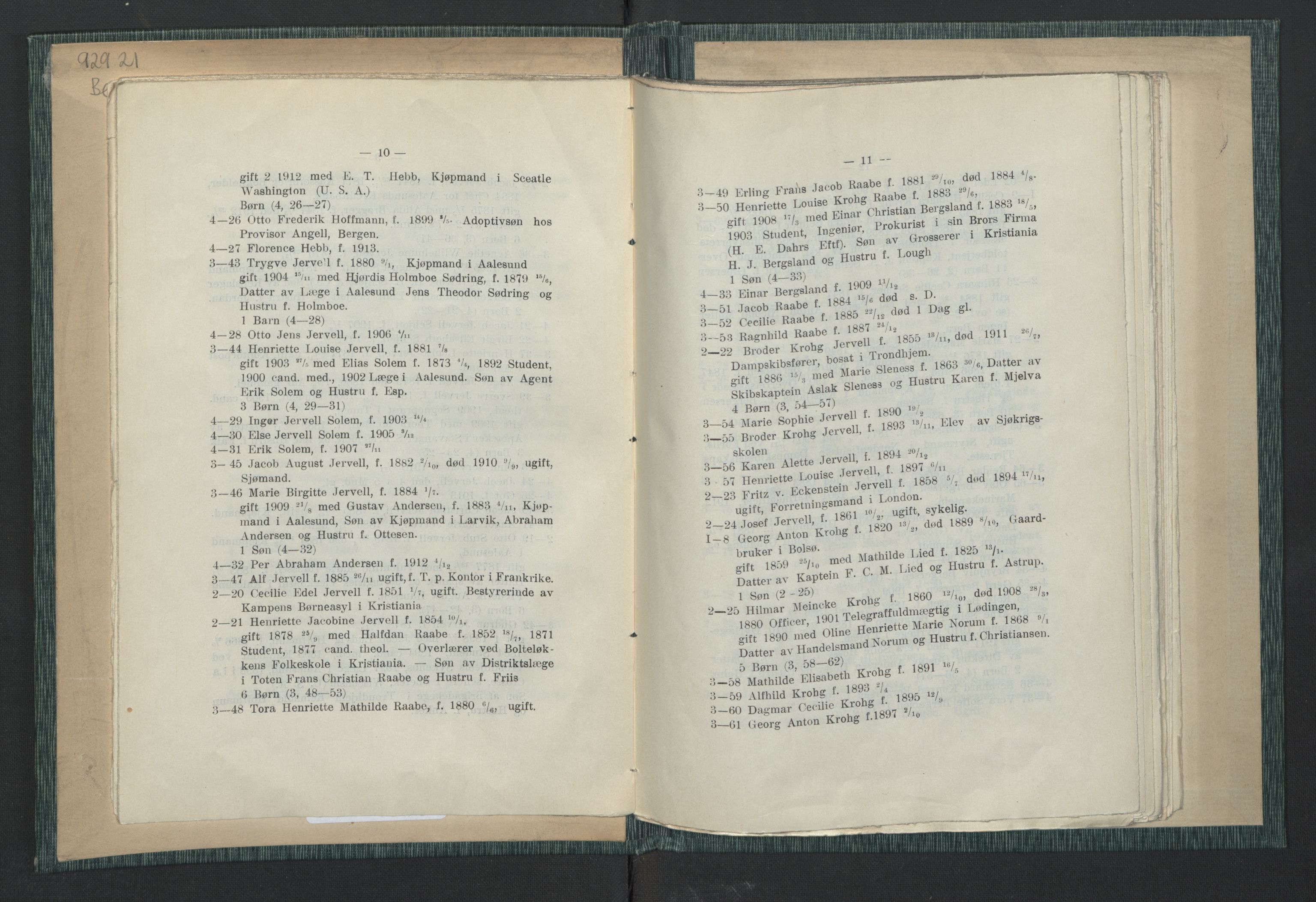 Andre publikasjoner, PUBL/PUBL-999/0003/0001: Johan Kielland Bergwitz: Vore Eidsvollsmænds efterkommere. Gjennem alle linjer i 100 aar (1914), 1814-1914, s. 11