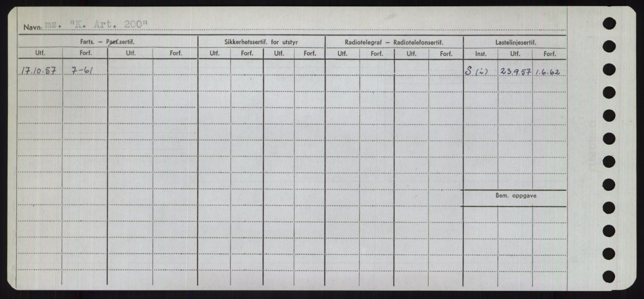 Sjøfartsdirektoratet med forløpere, Skipsmålingen, RA/S-1627/H/Ha/L0003/0001: Fartøy, Hilm-Mar / Fartøy, Hilm-Kol, s. 624