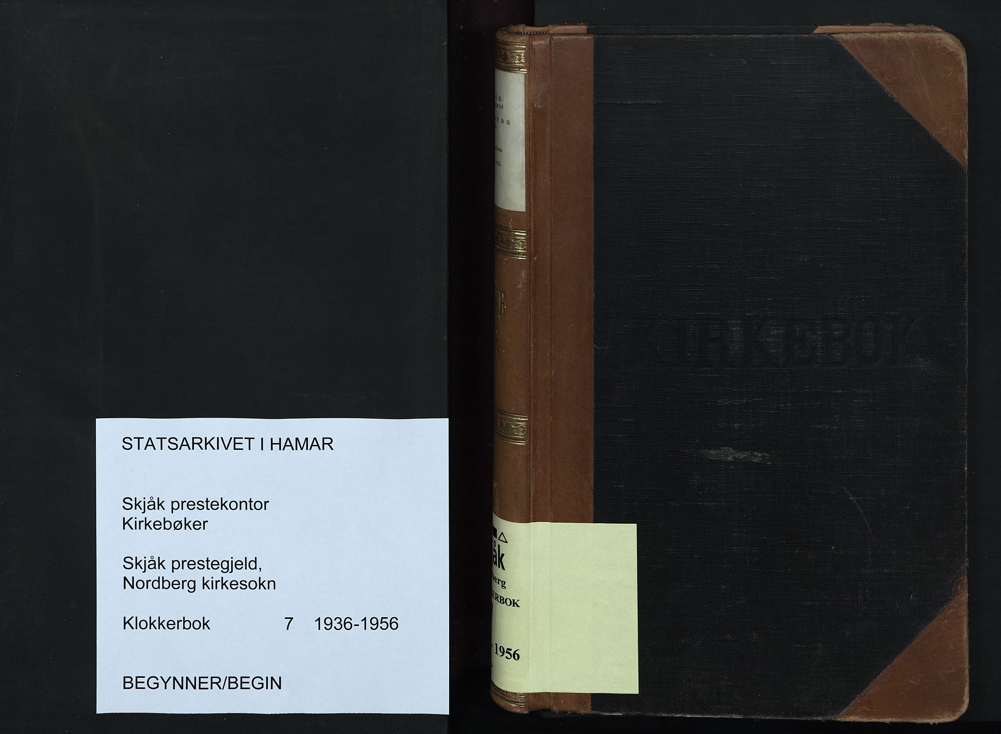 Skjåk prestekontor, SAH/PREST-072/H/Ha/Hab/L0007: Klokkerbok nr. 7, 1936-1958