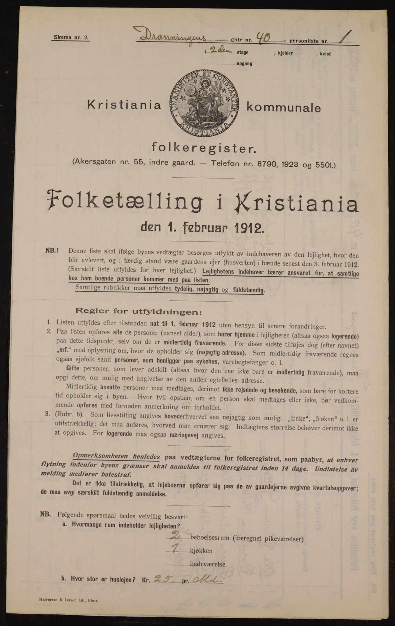 OBA, Kommunal folketelling 1.2.1912 for Kristiania, 1912, s. 17329