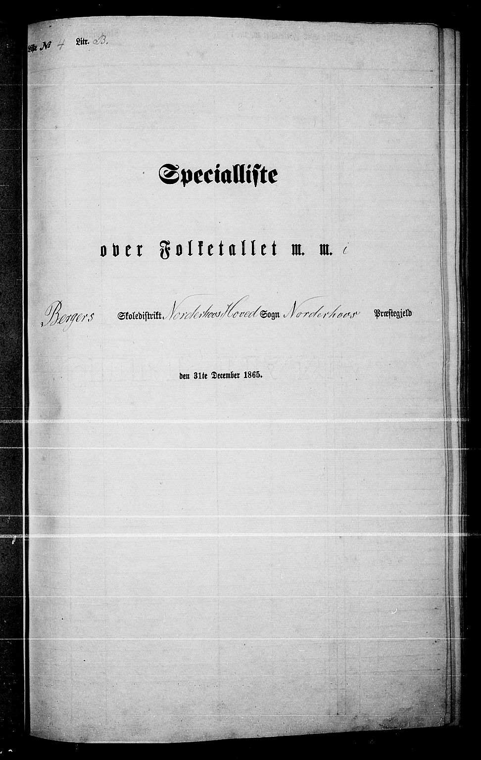 RA, Folketelling 1865 for 0613L Norderhov prestegjeld, Norderhov sokn, Haug sokn og Lunder sokn, 1865, s. 85